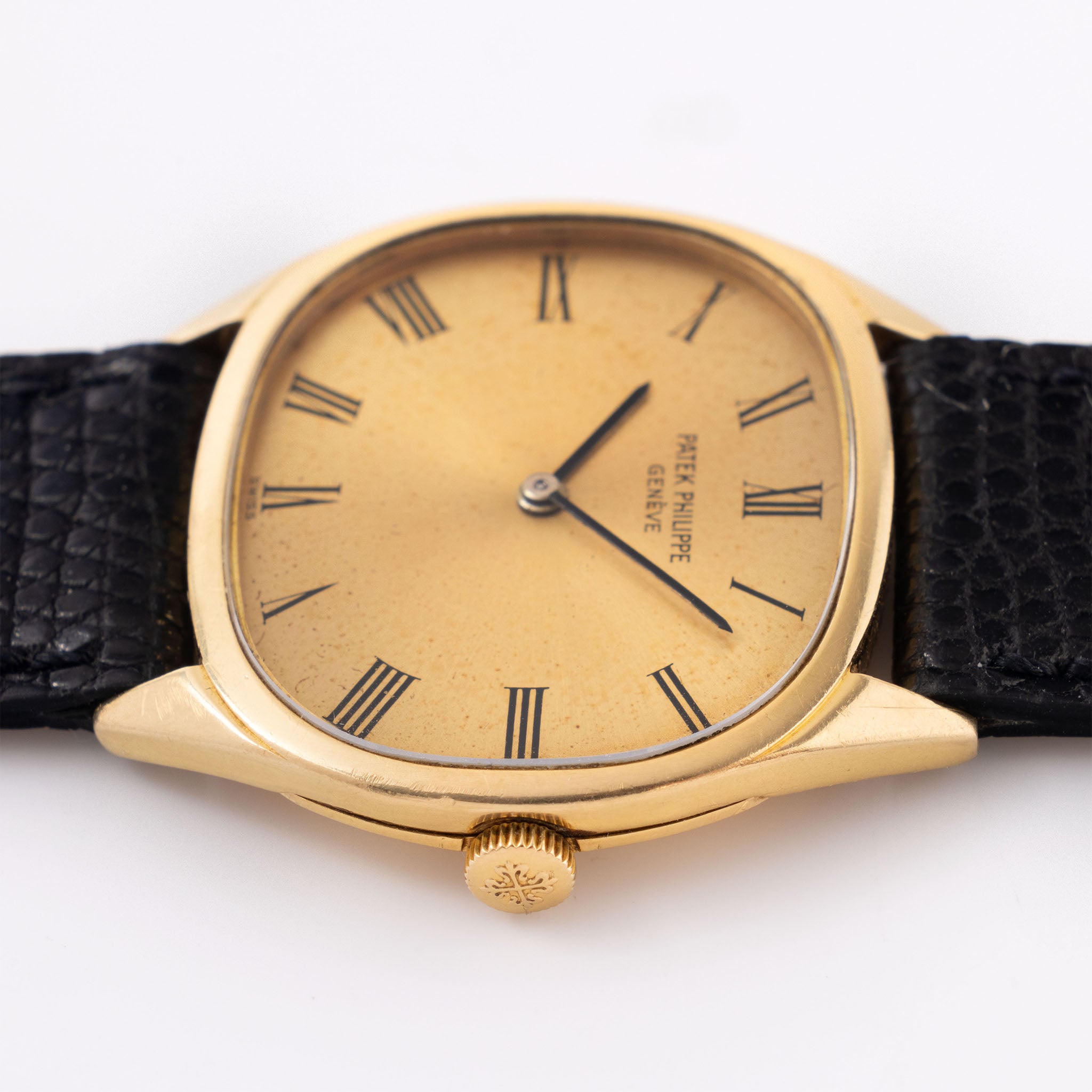 Patek Philippe Golden Ellipse Champagne Dial in 18k Yellow Gold Ref. 3545