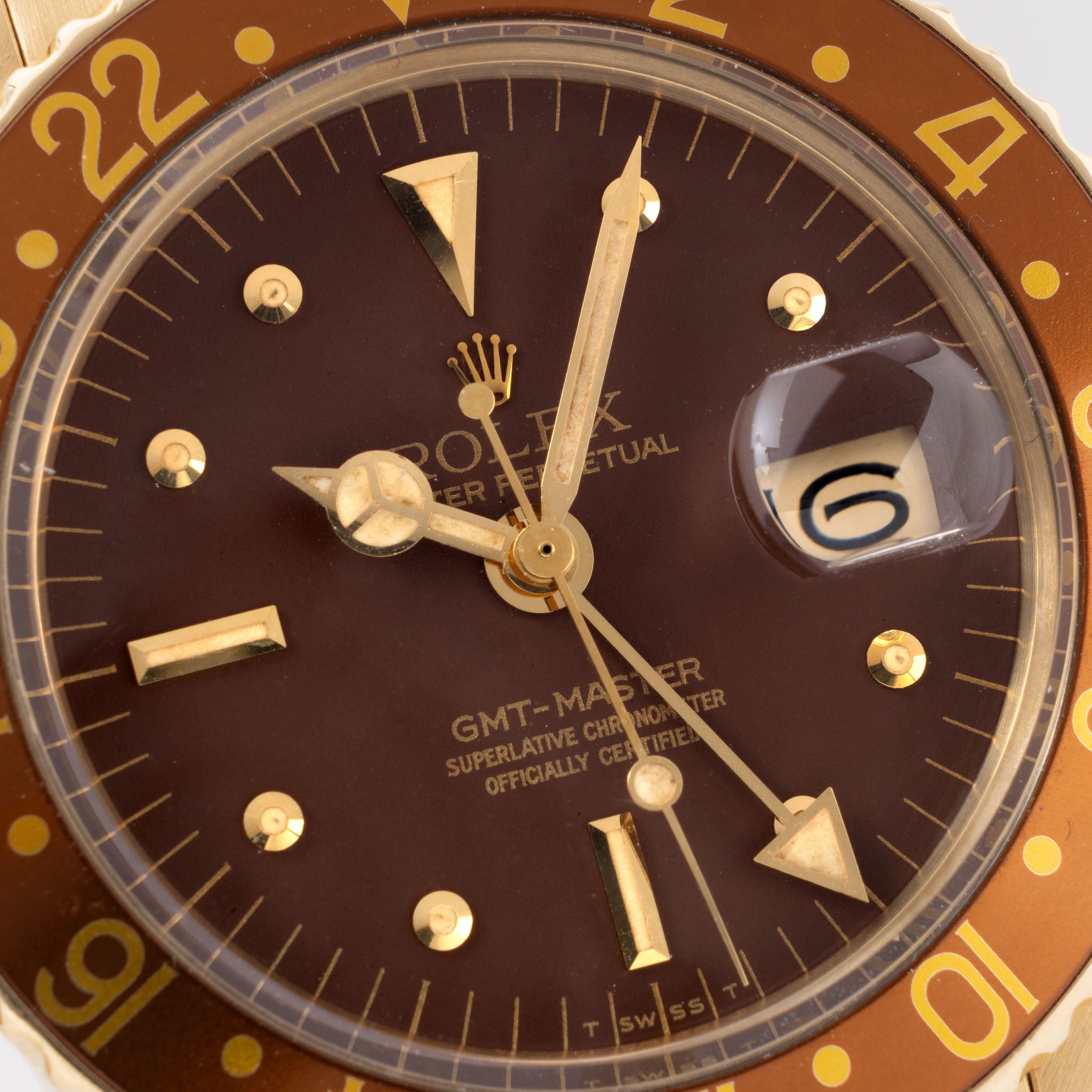 Rolex GMT-Master Root Beer Nipple Dial Matte Brown Dial Ref. 1675/8 with Rolex Service