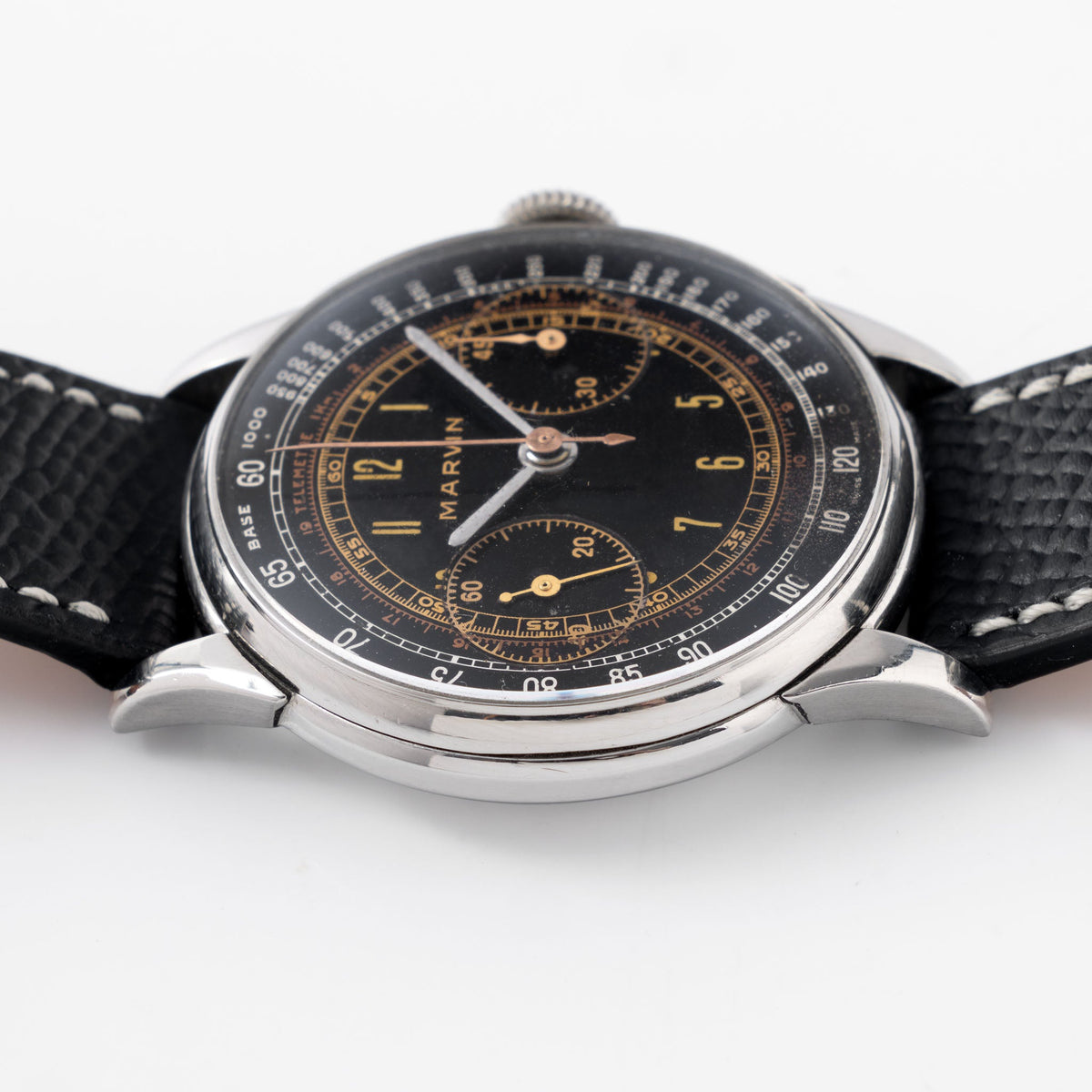 Boîtier De Montre Record Watches - Pour Mouvement Valjoux 22 Chronographe - Occasion