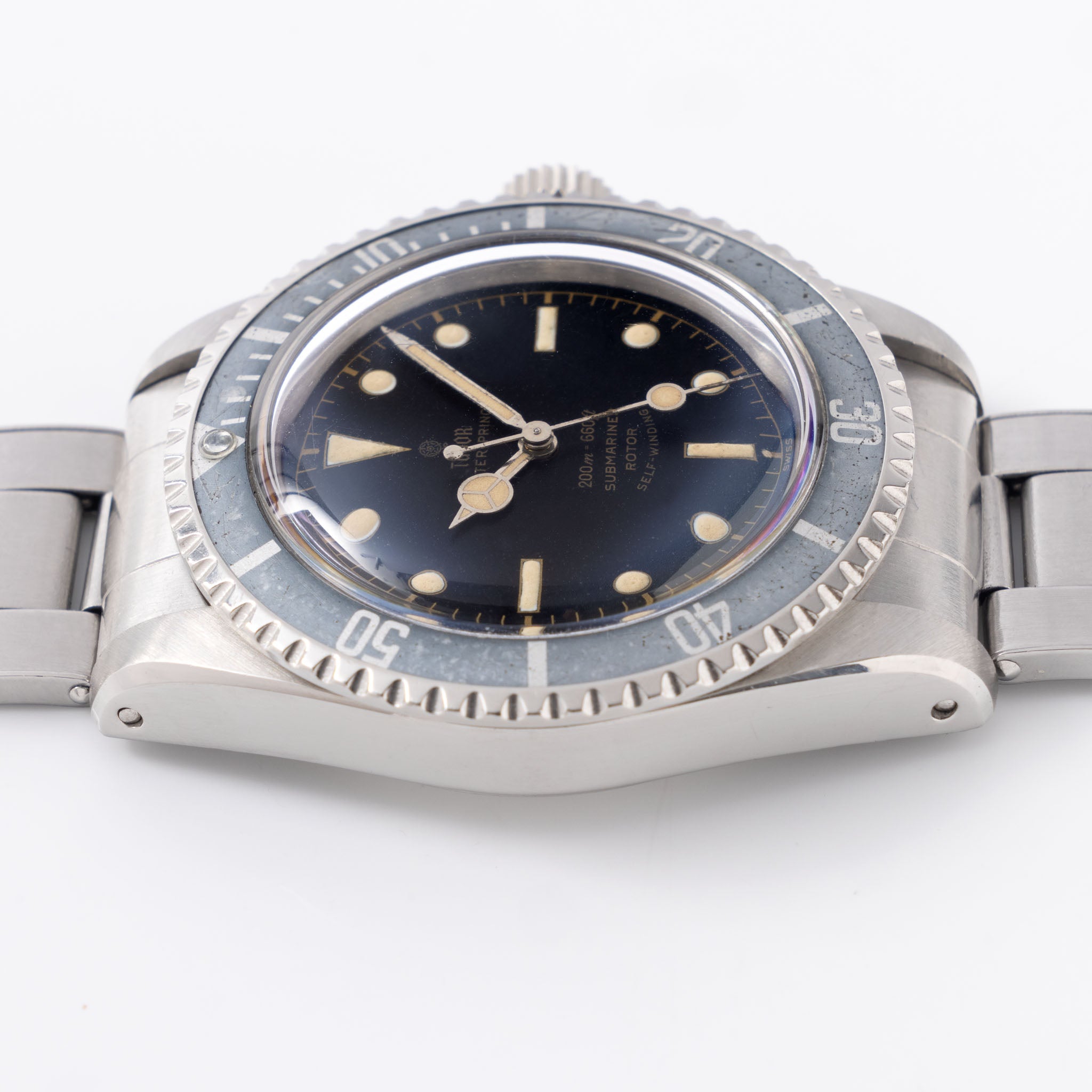 Tudor Submariner Lollipop Hand Chapter ring "exclamation point" dial Ref 7928