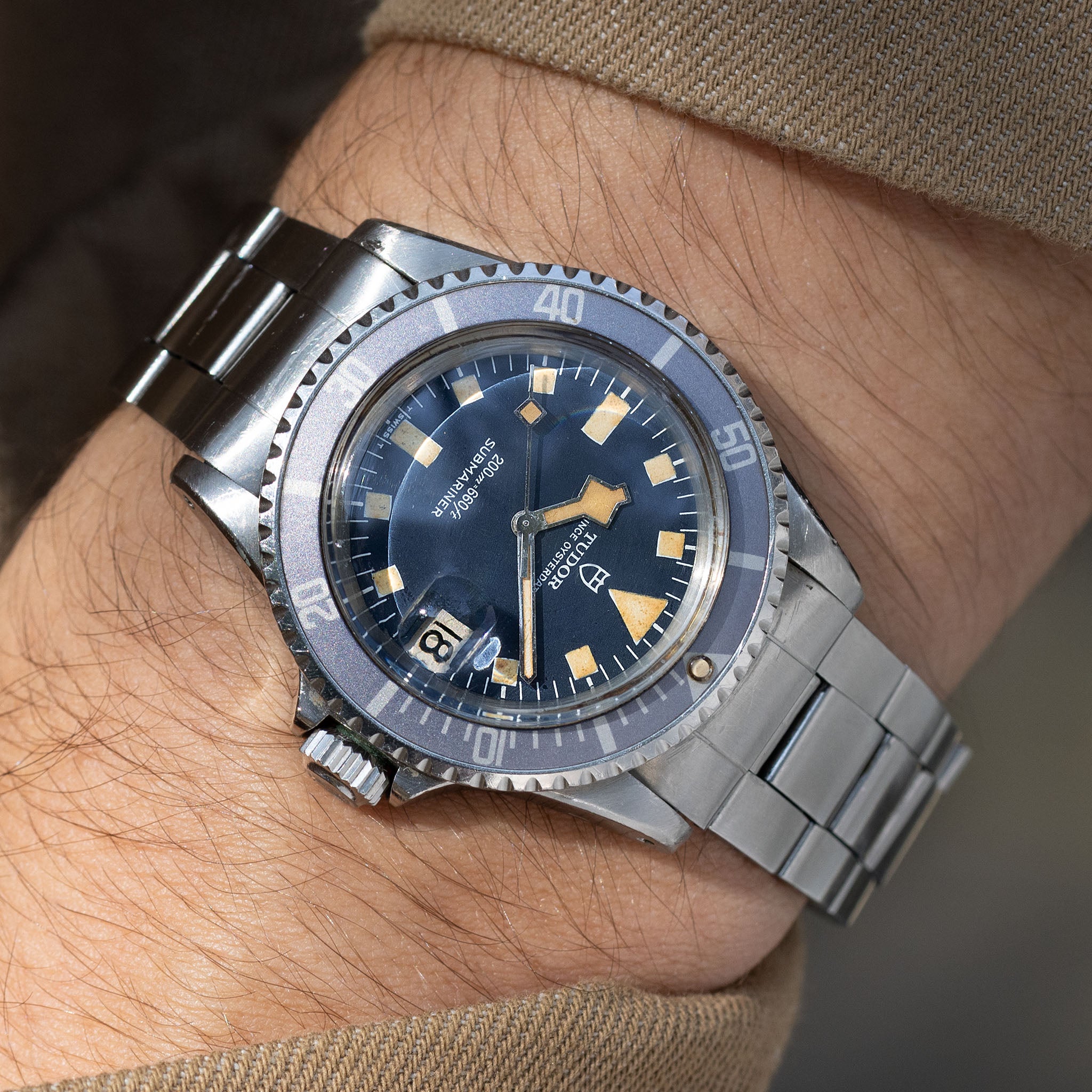 Tudor Submariner Snowflake Blue Faded Bezel Ref. 9411/0