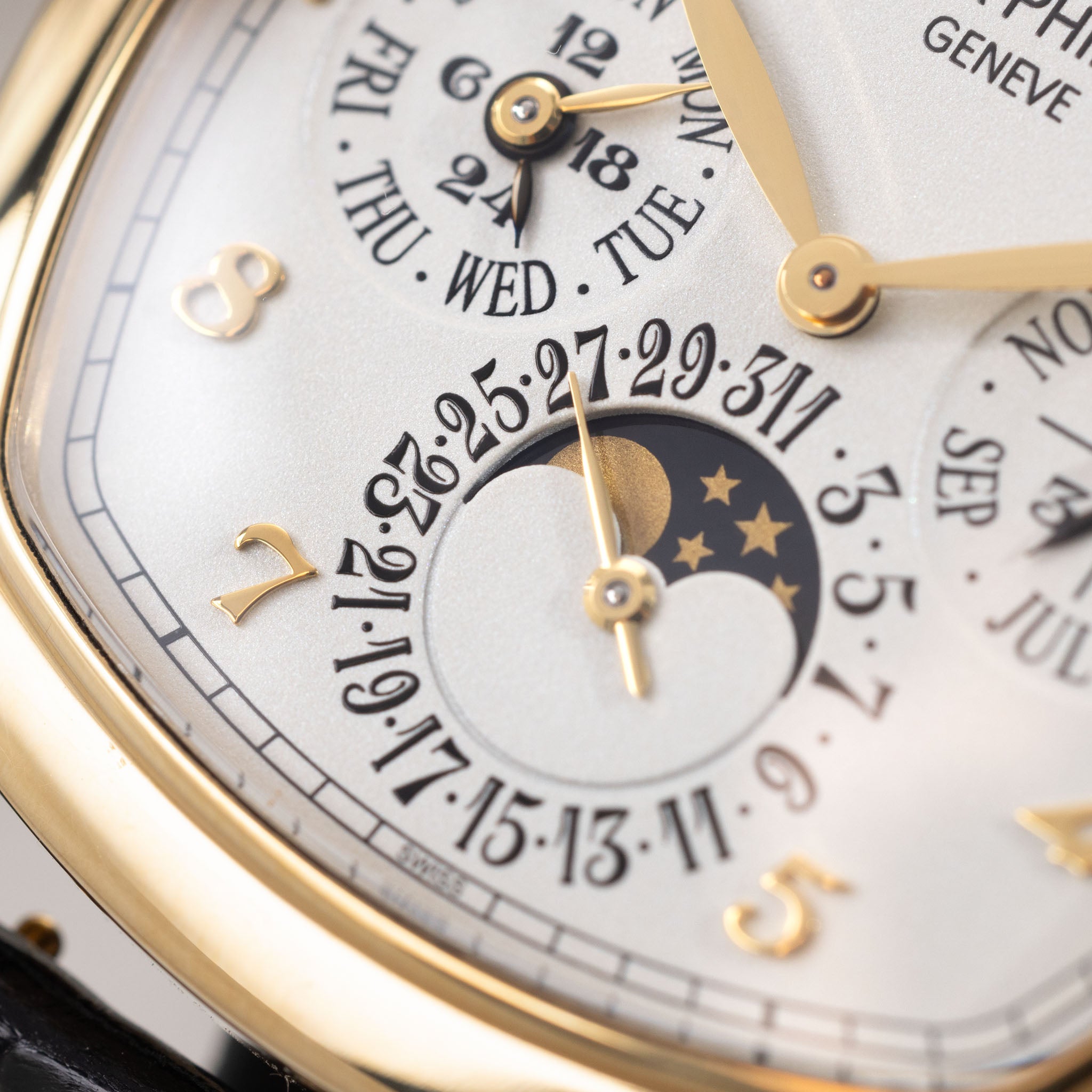 Patek Philippe Cushion Shaped Perpetual Calendar in 18k Yellow Gold Ref. 5940J with Original Certificate of Origin