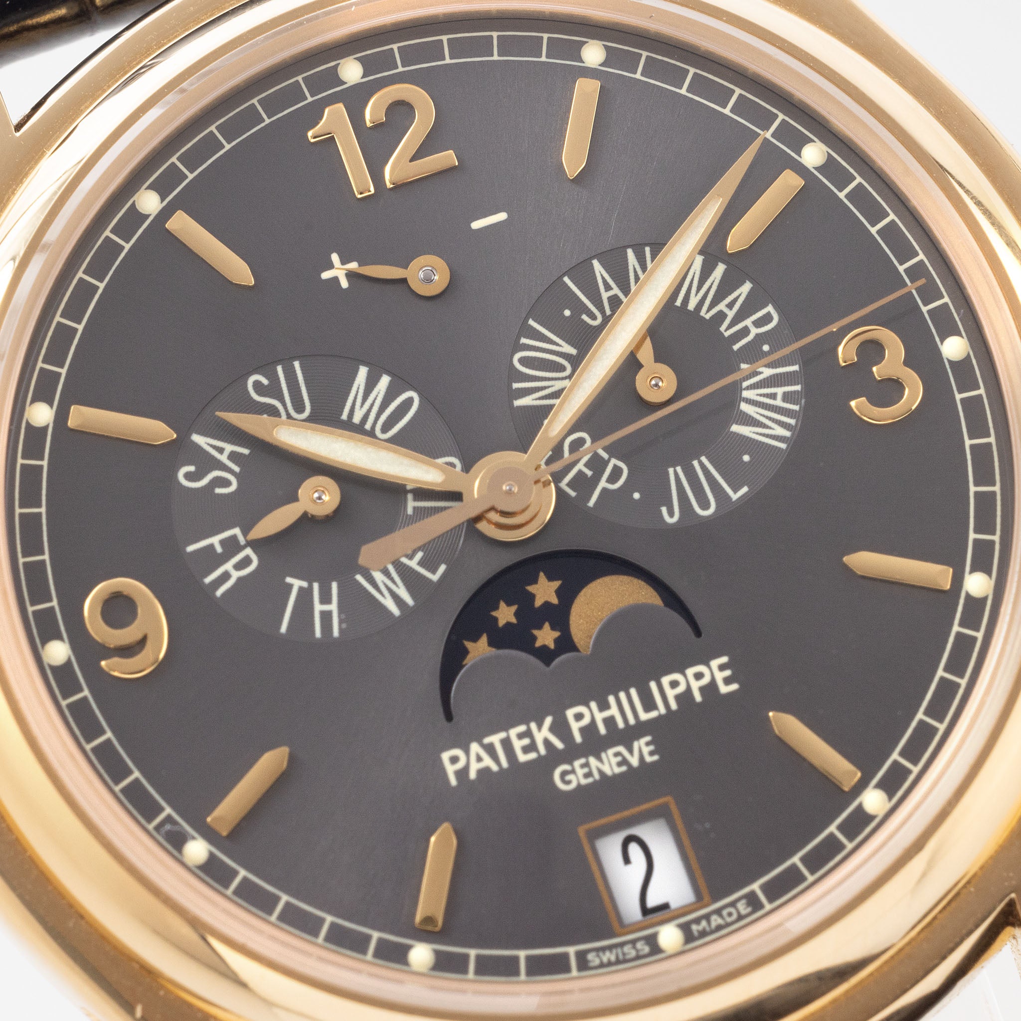 Patek Philippe Annual Calendar / Moon Phase in 18k Yellow Gold Ref. 5146J with Original Box