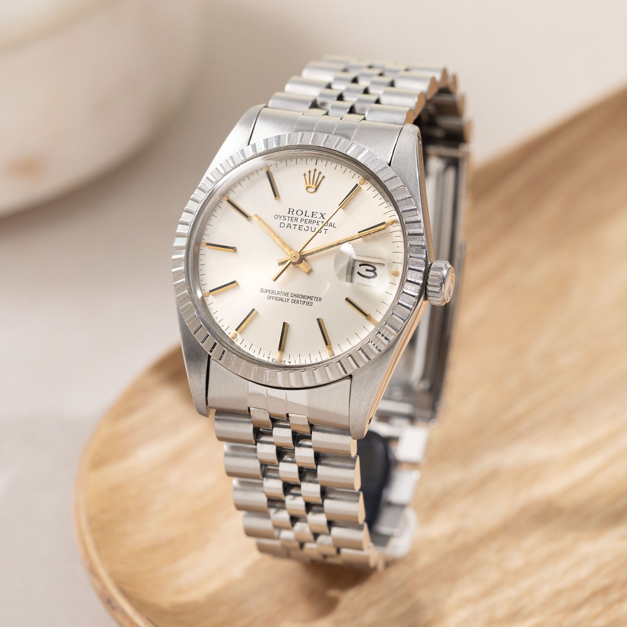 Rolex Datejust Silver dial with yellow gold markers ref 16030 - incoming