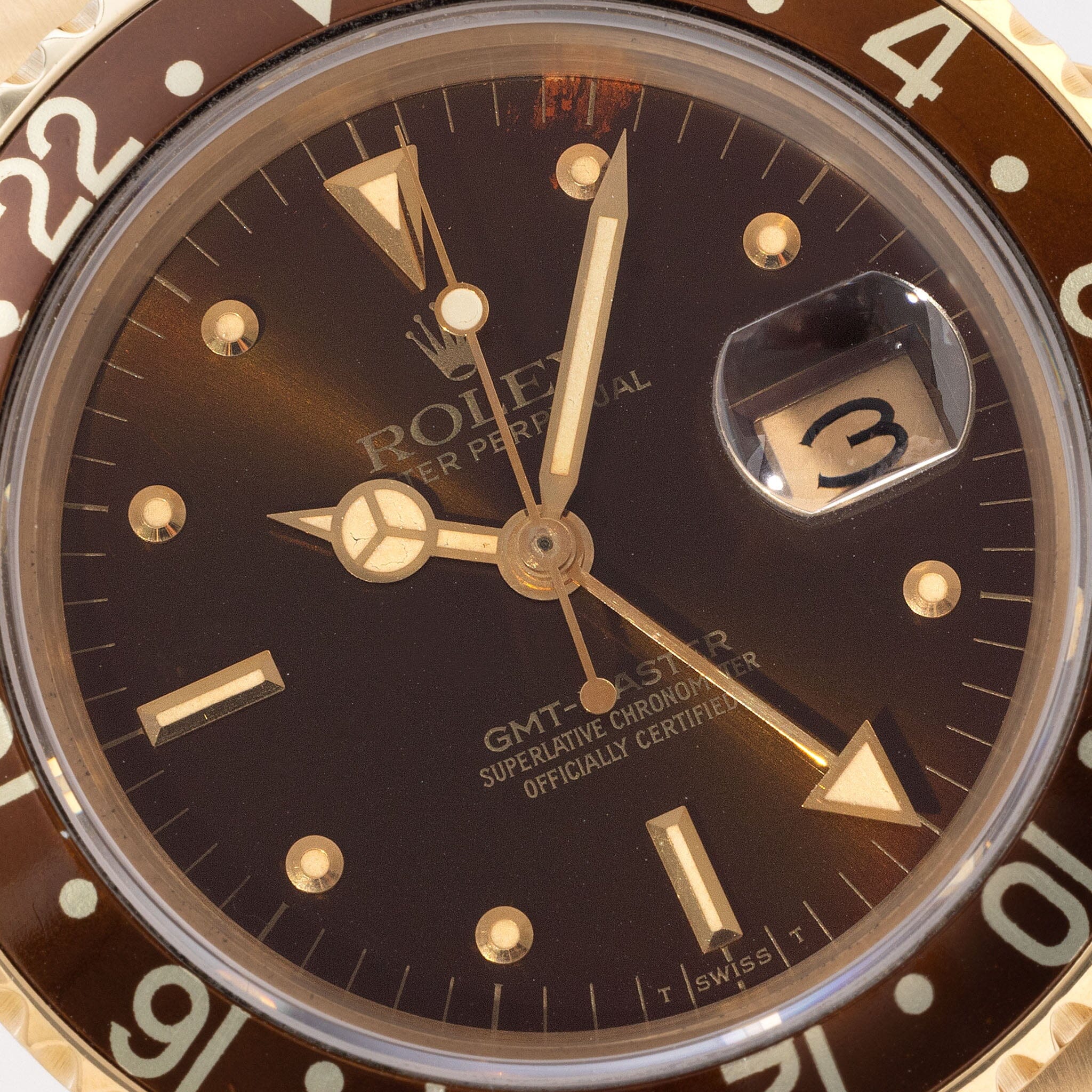 Rolex GMT-Master Brown Nipple Dial Ref 16758 with Papers