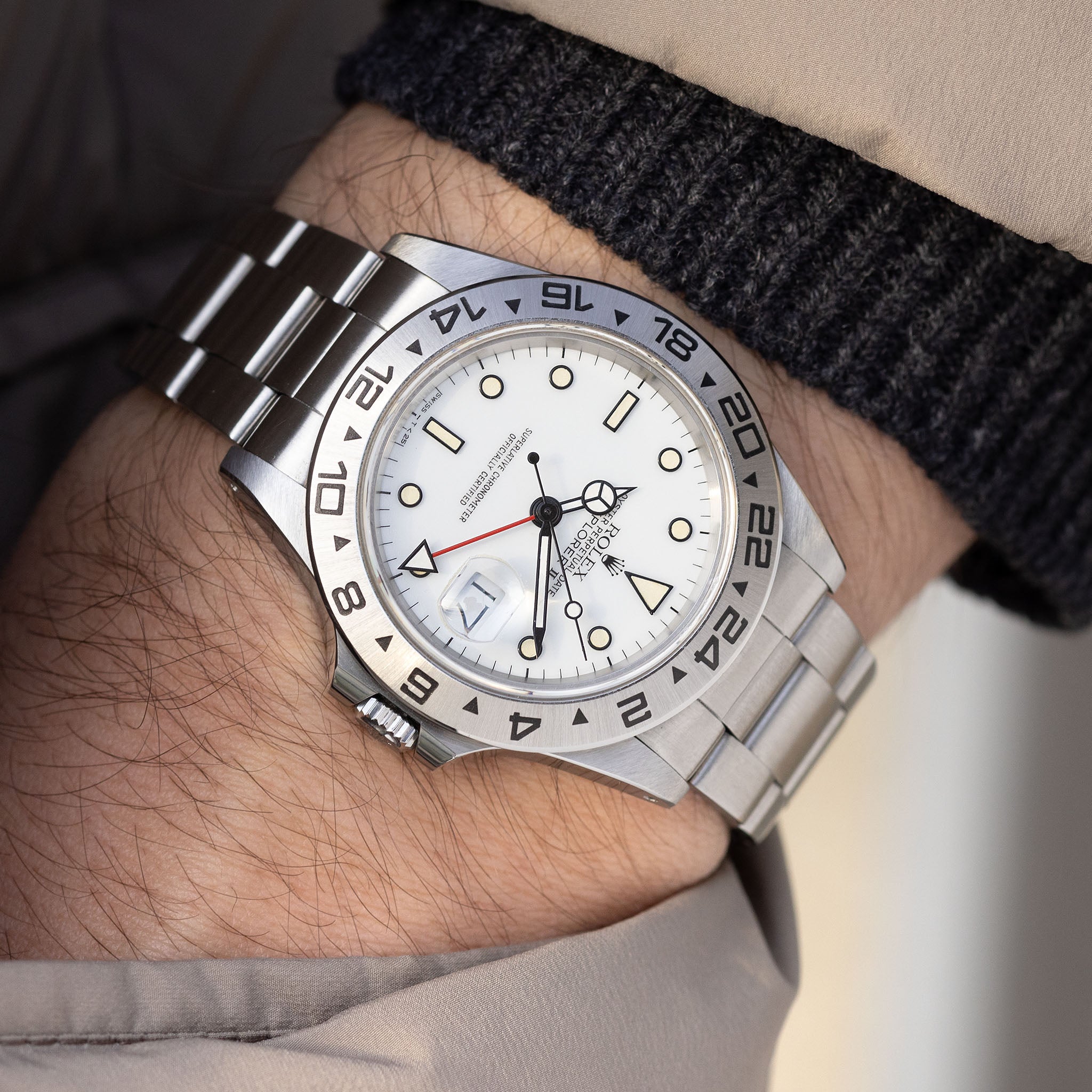 Rolex Explorer II White "Porcelain" Dial Ref. 16550