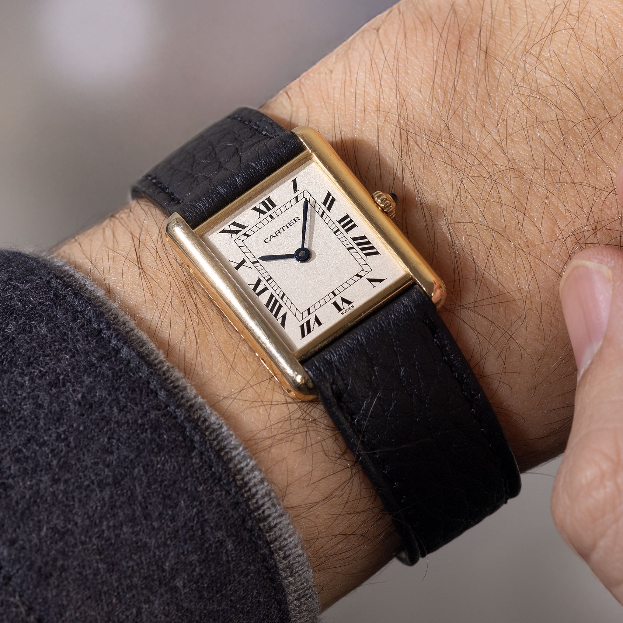 Cartier Tank Louis Silver Dial in 18k Yellow Gold Ref. 1140