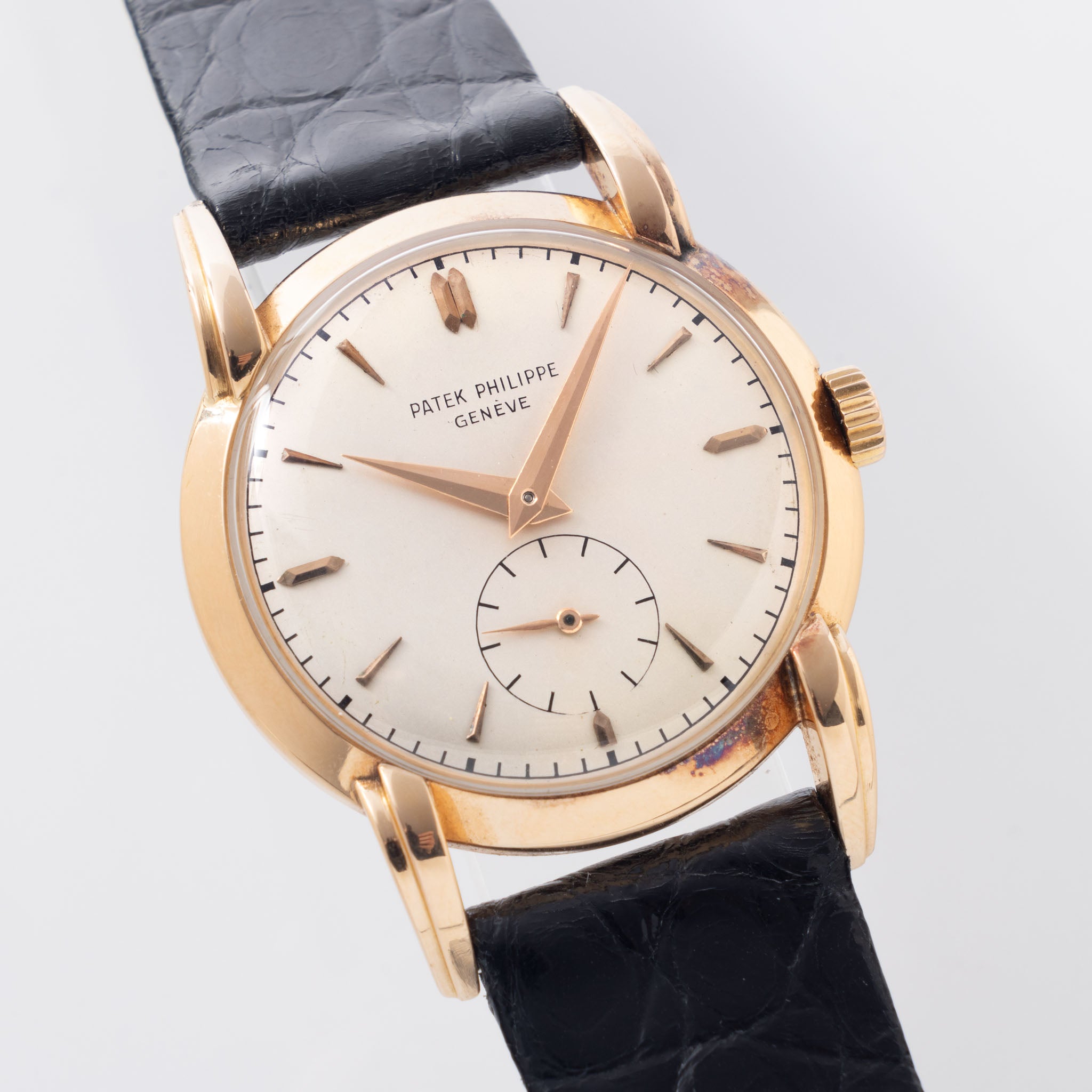 Patek Philippe Calatrava in 18k Rose Gold ref. 2429 “Flared” Lugs with Silver Dial