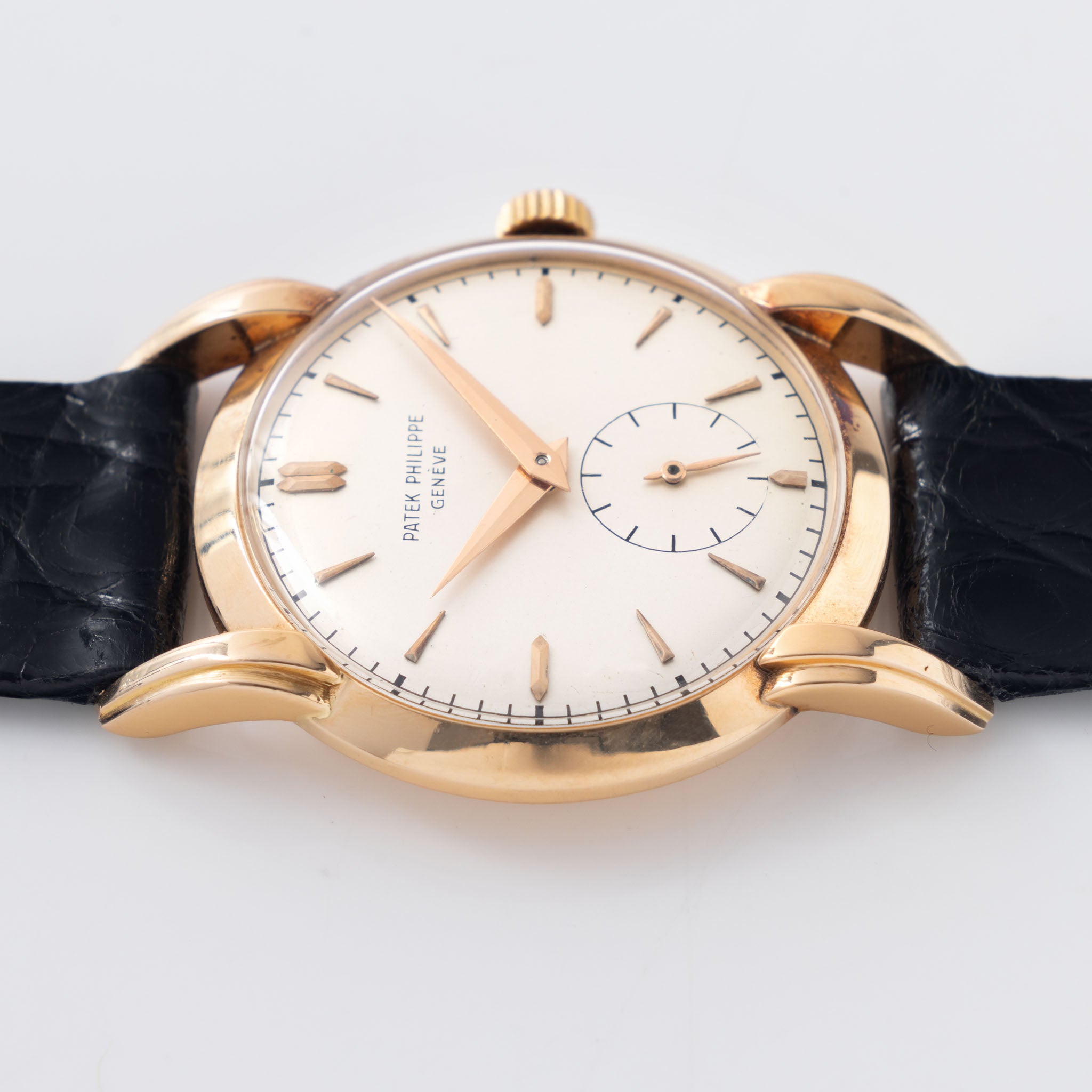 Patek Philippe Calatrava in 18k Rose Gold ref. 2429 “Flared” Lugs with Silver Dial