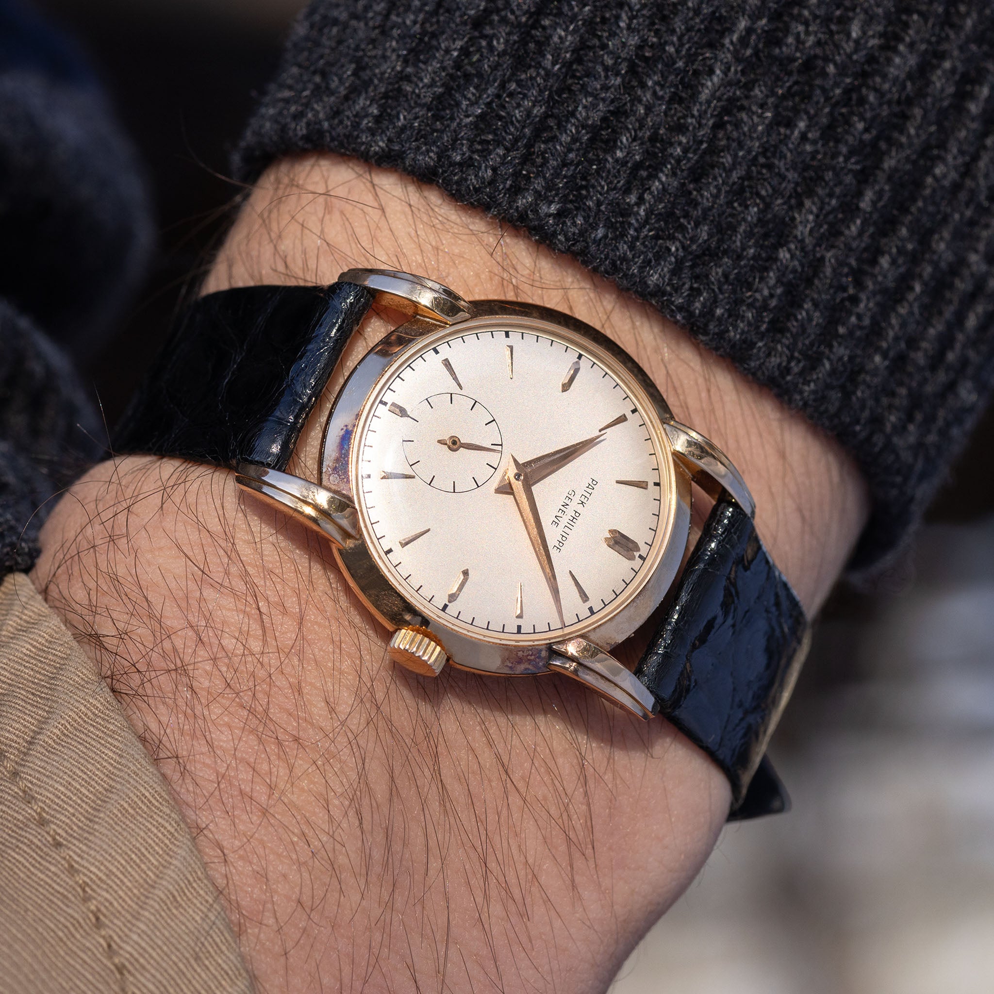 Patek Philippe Calatrava in 18k Rose Gold ref. 2429 “Flared” Lugs with Silver Dial