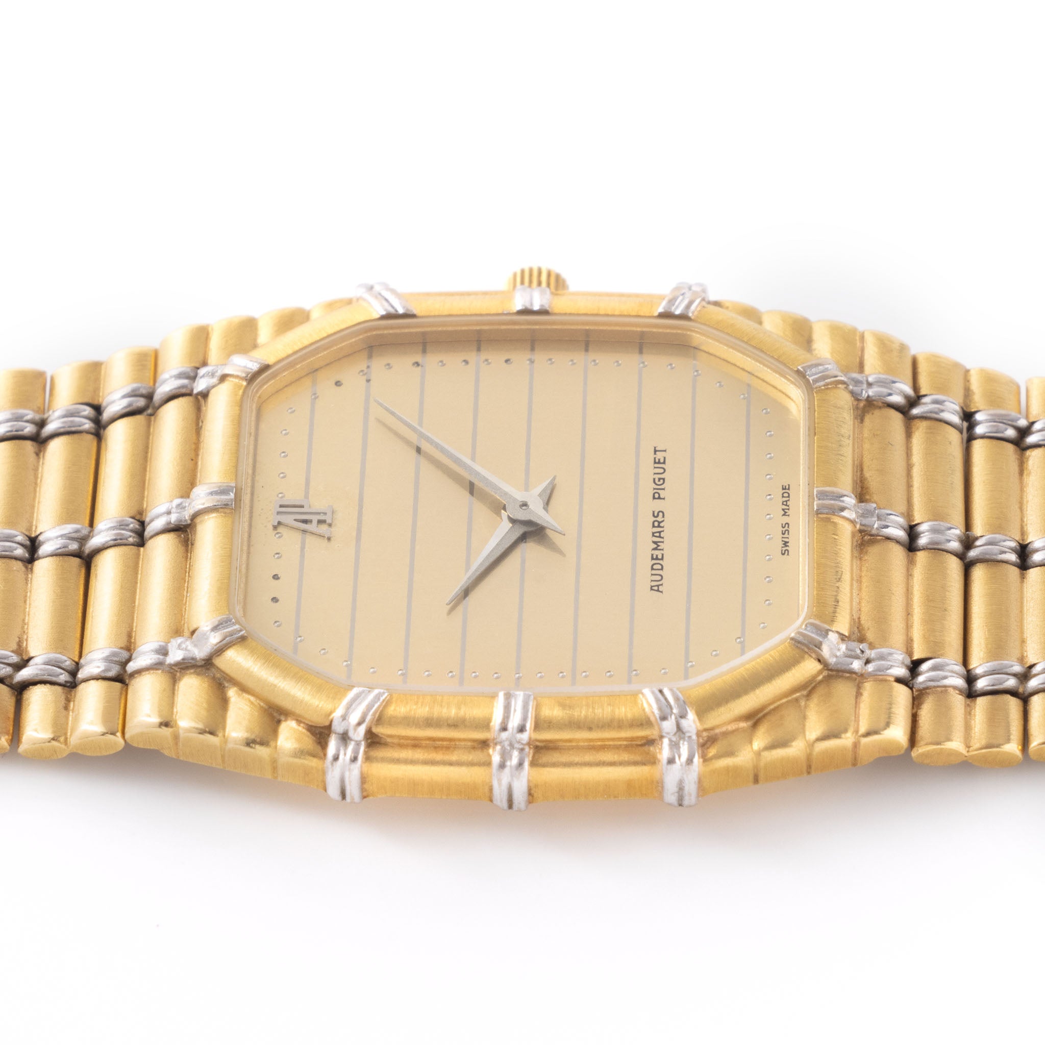 Audemars Piguet Two-Tone "Bamboo" Quartz 18K Yellow & White Gold