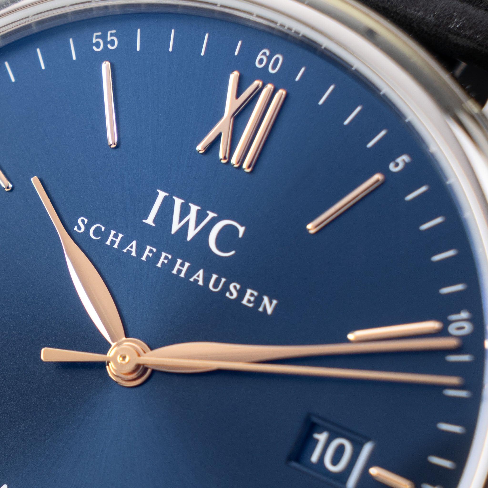 IWC Portofino Blue soleil dial box and paper set" Khanjar "ref IW356523