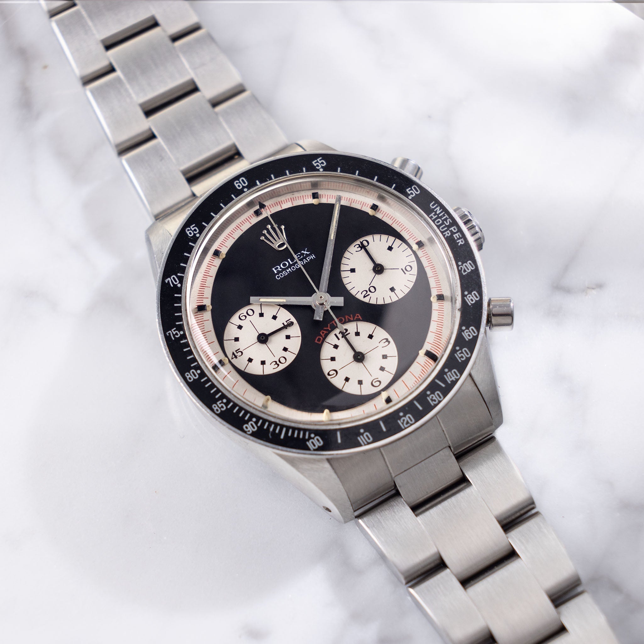 Rolex Cosmograph Daytona 6241 Black Tri-Color exotic dial with Rolex service papers