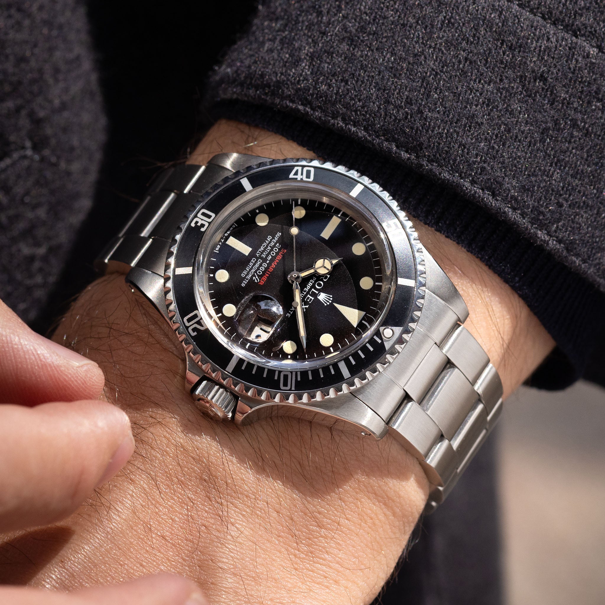 Rolex Submariner Date 1680 “Red Sub” Mk3 Meters First Dial
