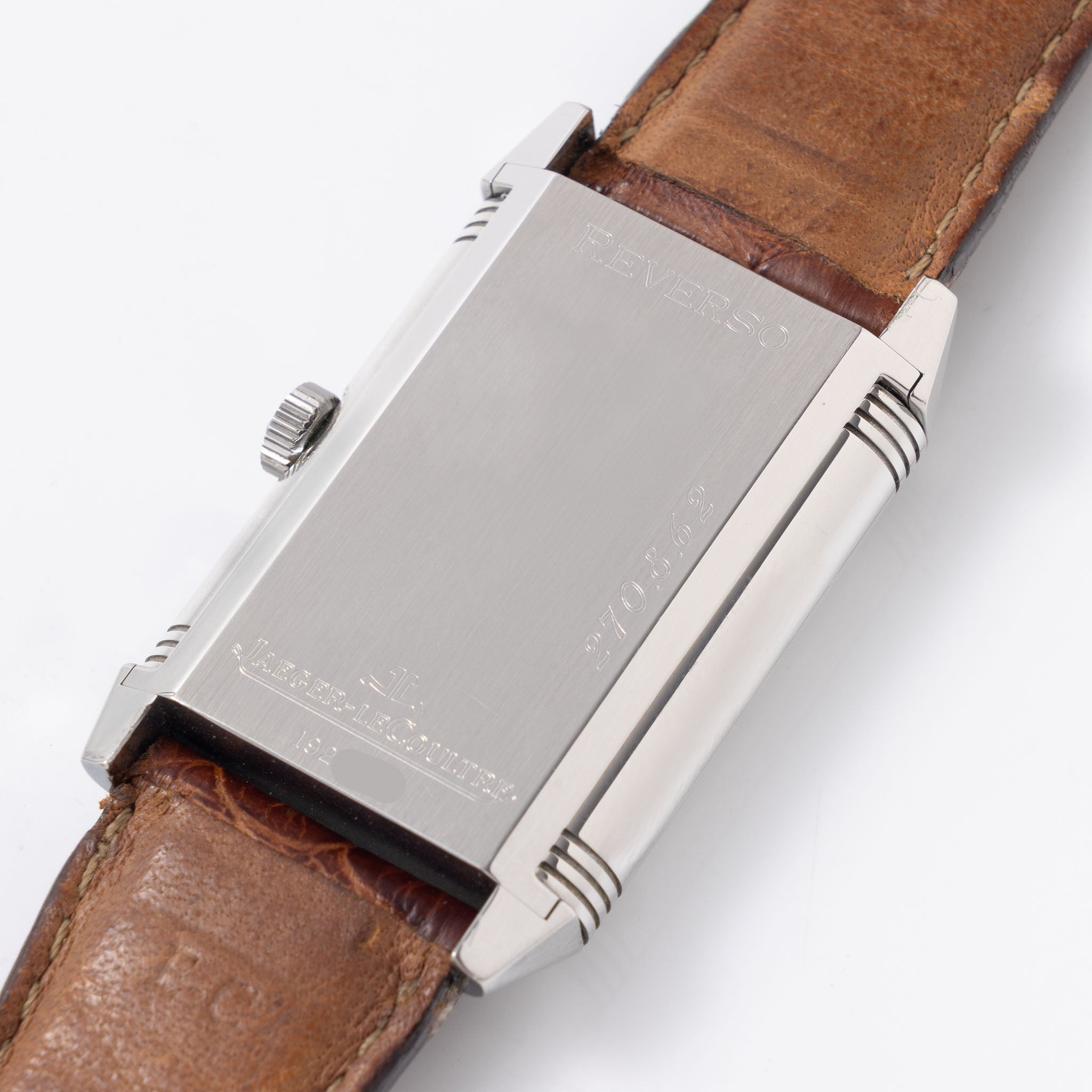 Jaeger LeCoultre Reverso “Grande Taille” Two-Tone Silver Dial ref. 270.8.62 Box and Papers Set