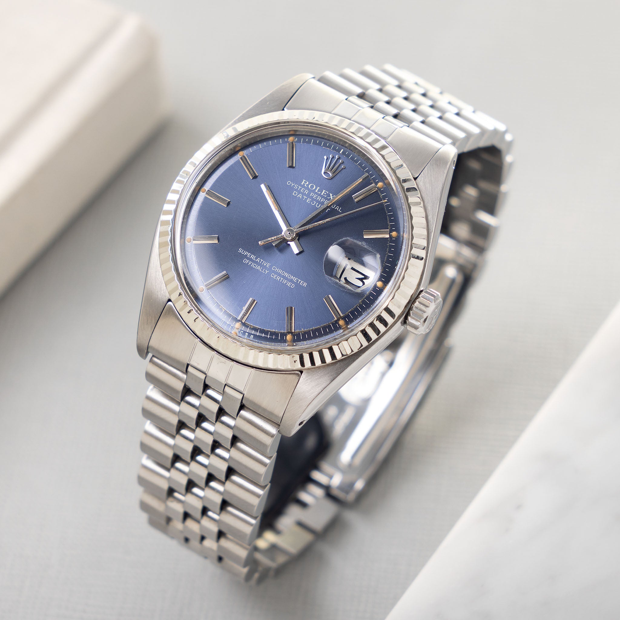 Rolex Datejust 1601 Blue Sigma Soleil Dial