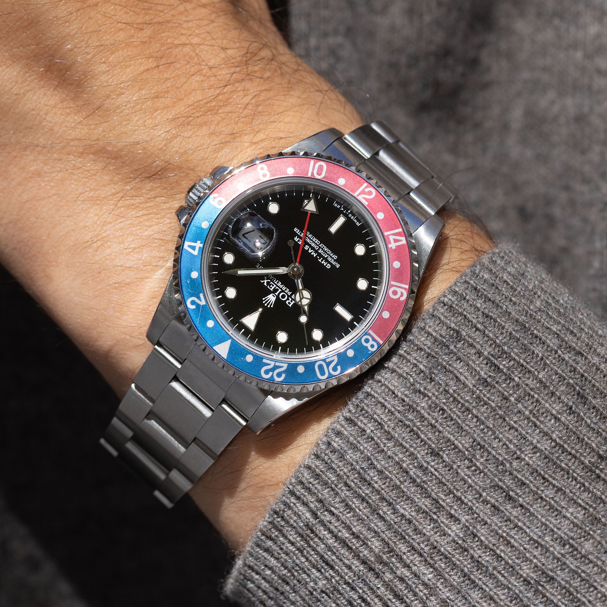 Rolex GMT-Master 16700 with Faded Pepsi Inlay Box and Papers Tritium Dial