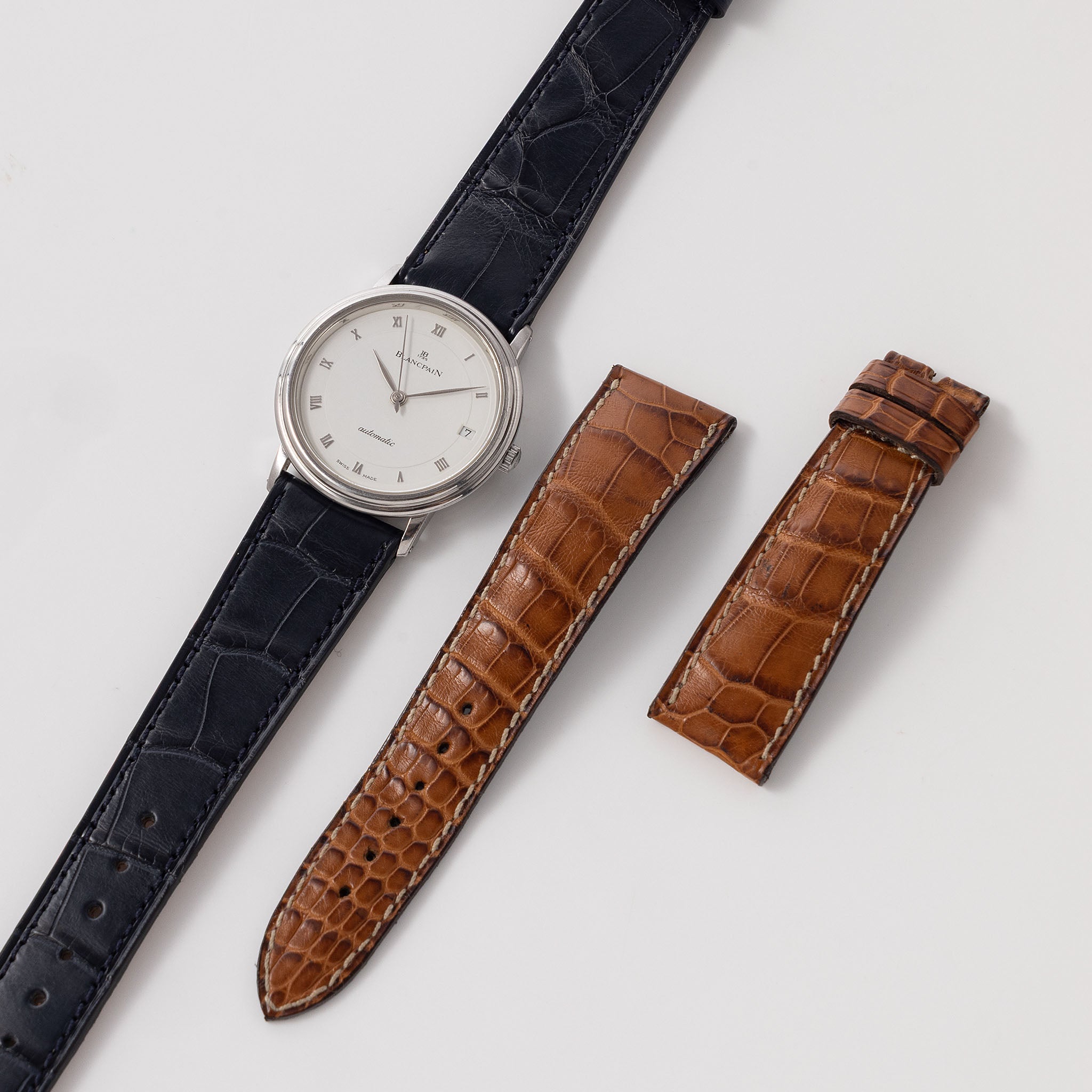 Blancpain Automatic Villeret Ultra-slim Dresswatch white dial ref. B0021 1127 55