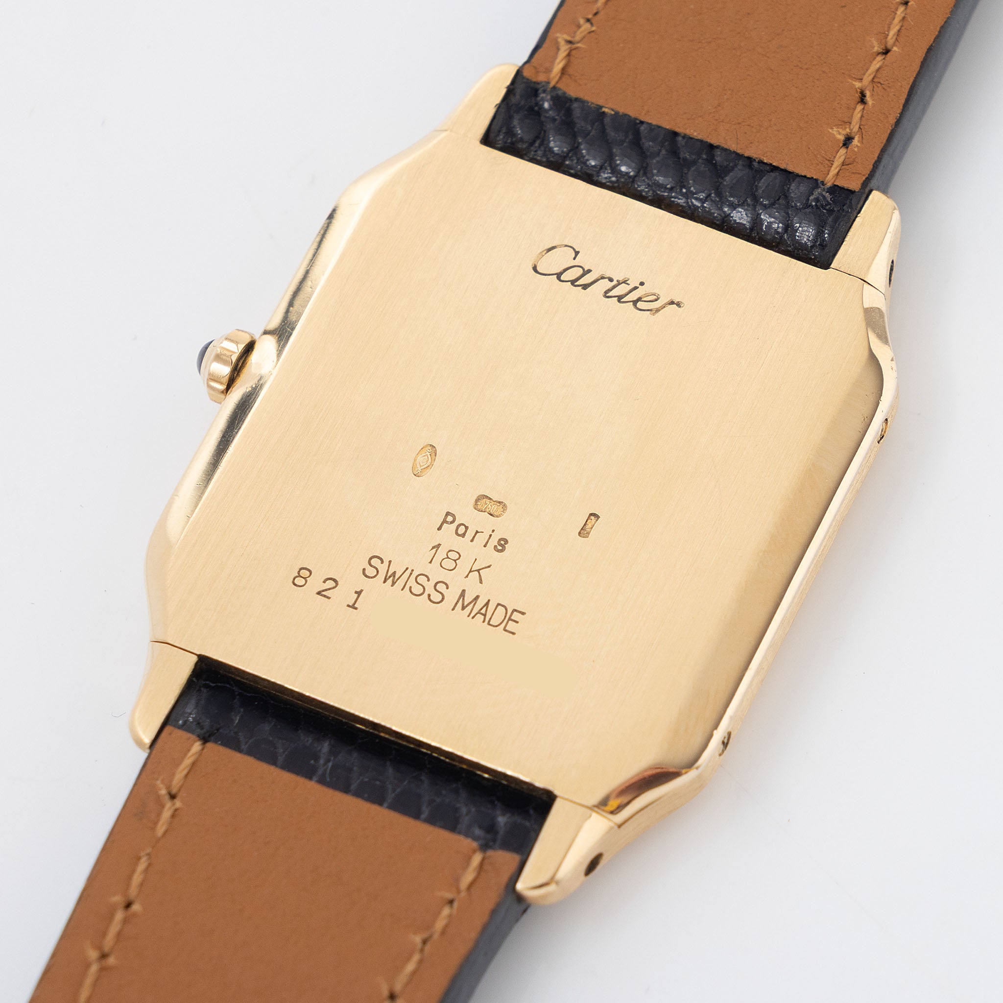 Cartier Tank Louis  ultra thin cream dial ref 96019 in 18 k yellow gold