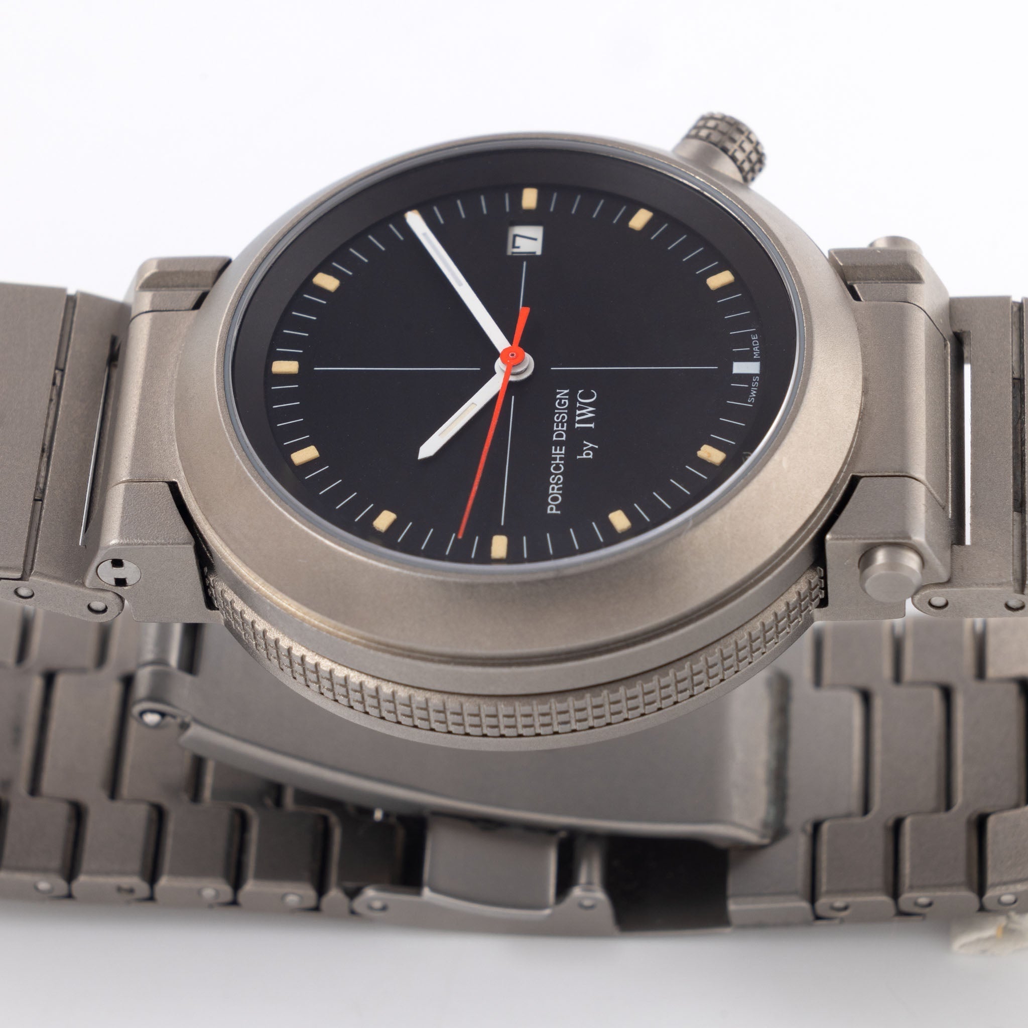 IWC/Porsche design compass watch in titanium ref 3511 with Certificate
