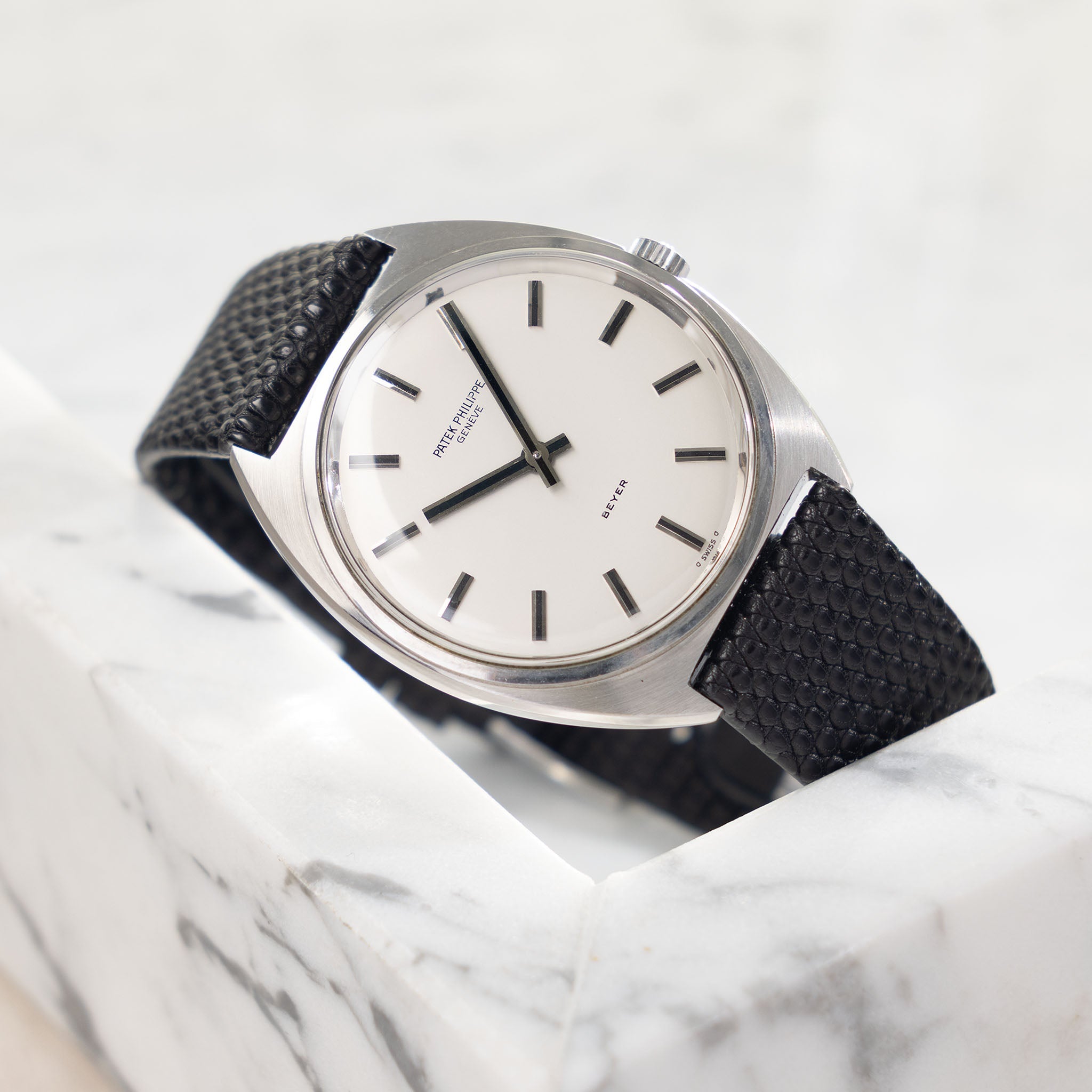 Patek Philippe Calatrava 3574 Silver dial "Beyer" in Steel Execution with Box