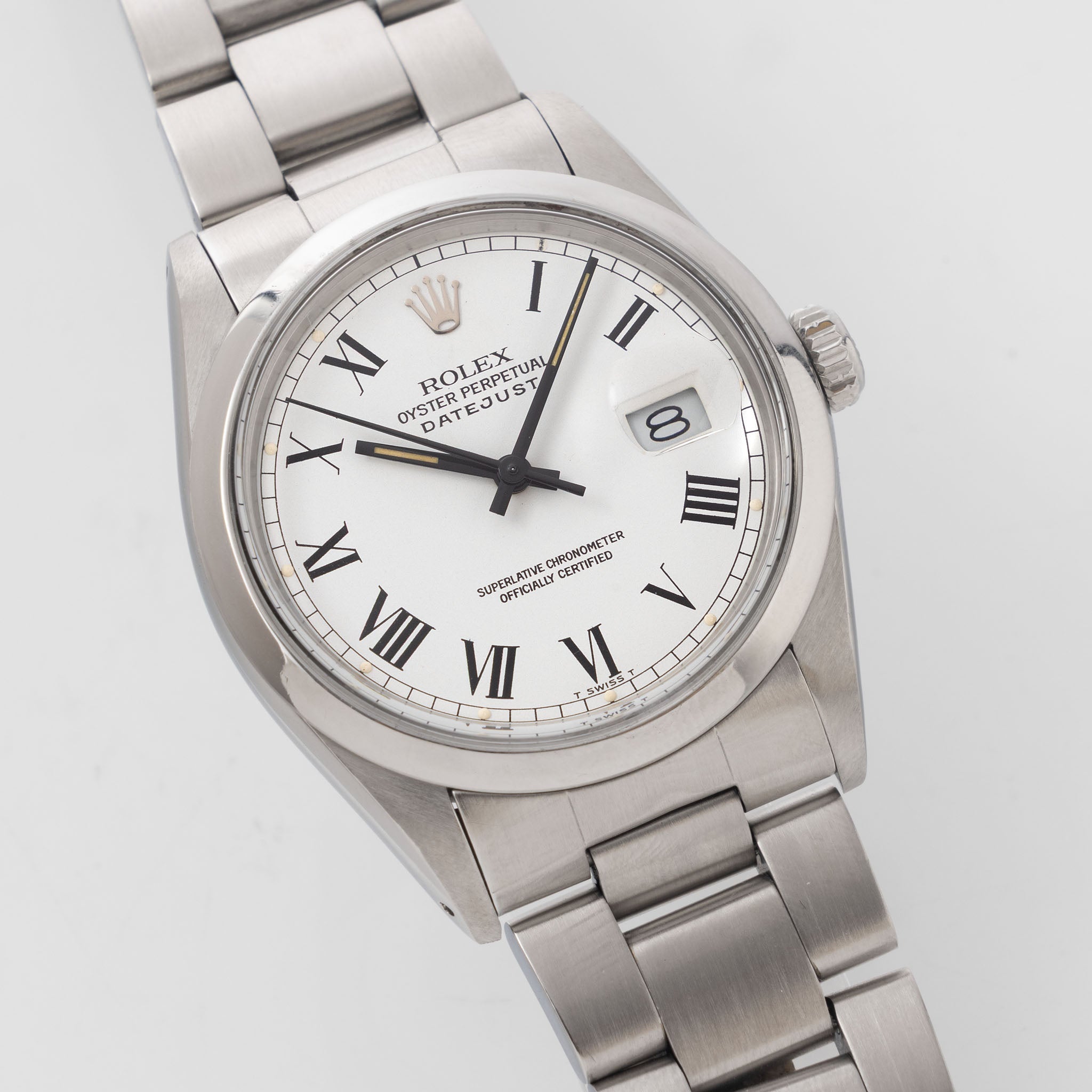 Rolex Datejust 1600 White Buckley Dial