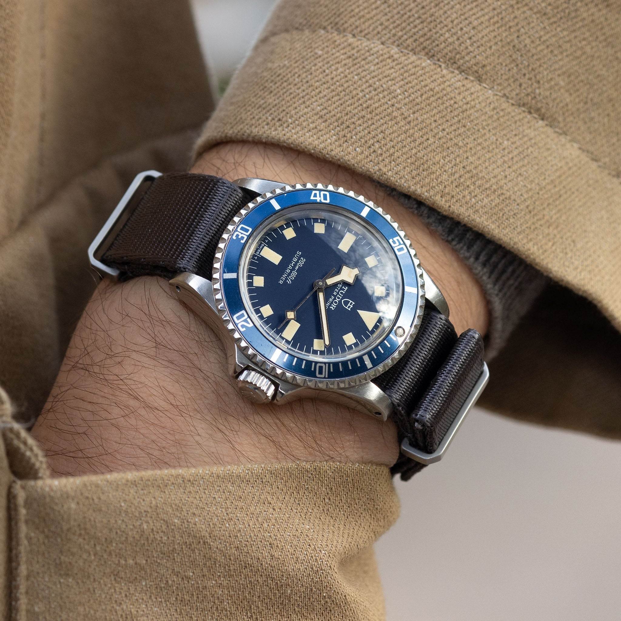 Tudor Submariner MN 76 Snowflake Blue Dial Marine Nationale ref. 9401/