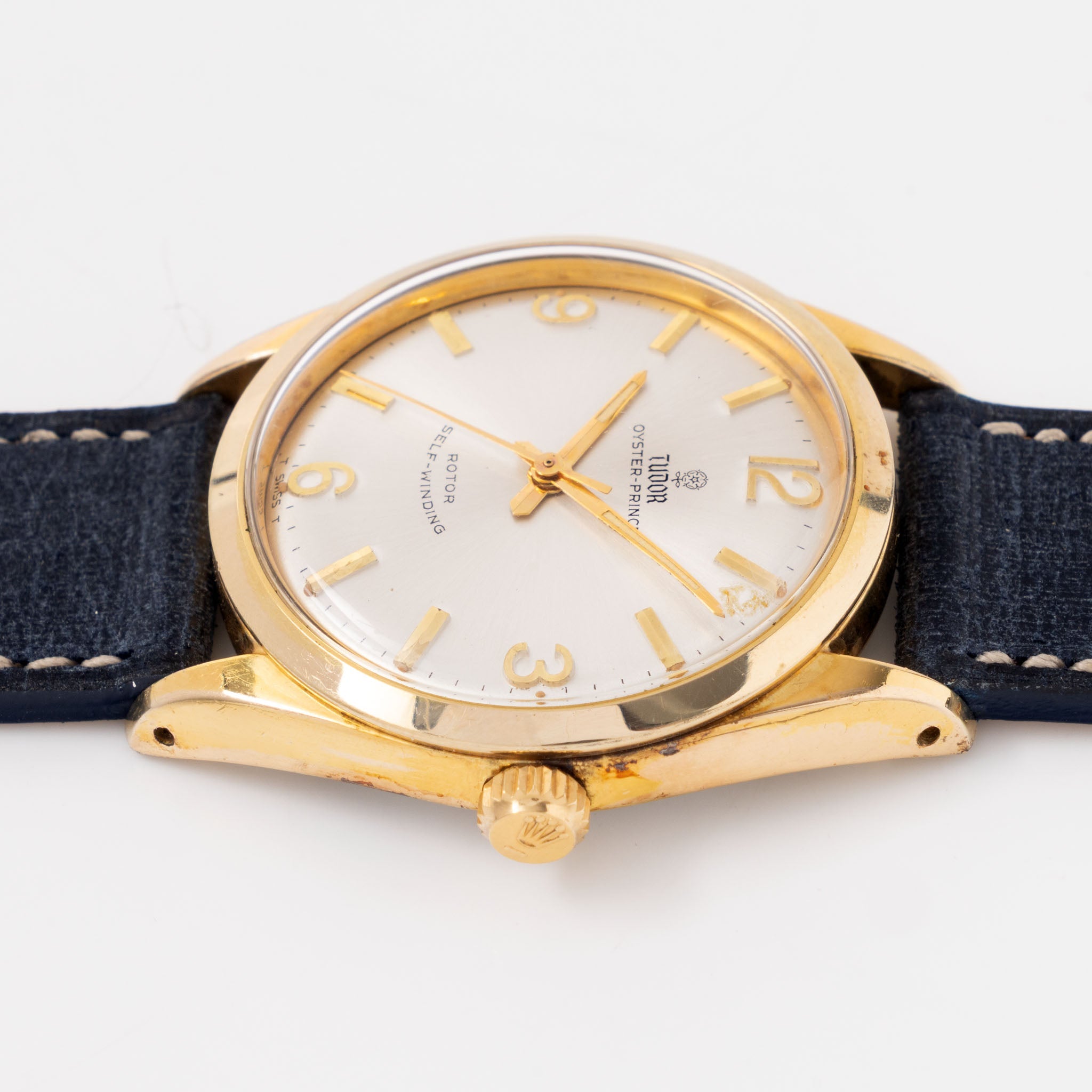 Tudor Oyster Prince Ref. 7965 Gold Capped Silver Dial with Applied Numerals