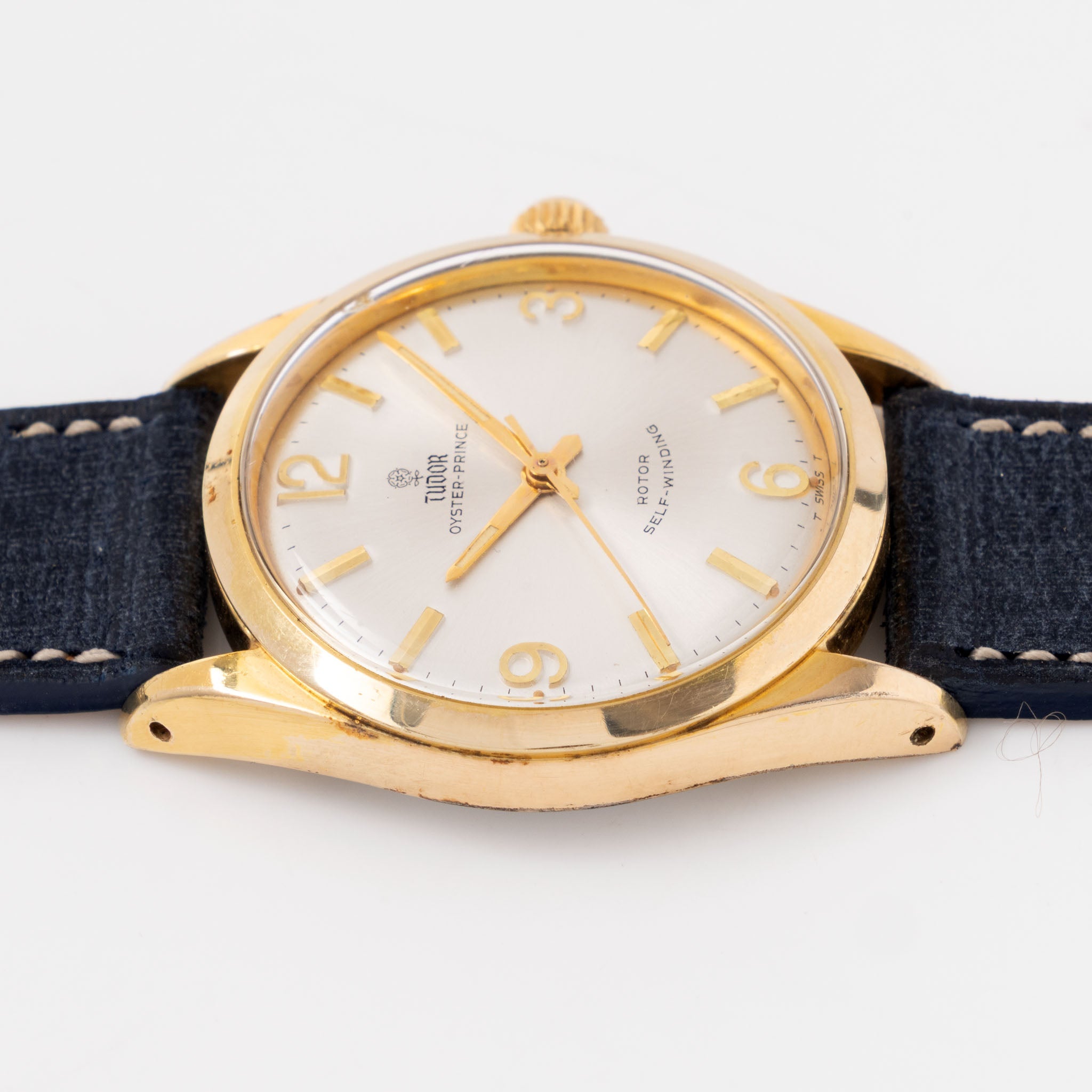 Tudor Oyster Prince Ref. 7965 Gold Capped Silver Dial with Applied Numerals