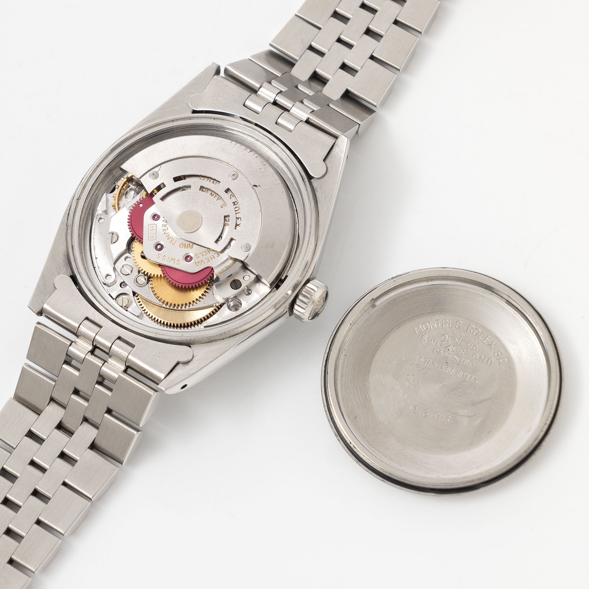 Rolex Datejust 1603 Grey Soleil Pie-Pan Dial 