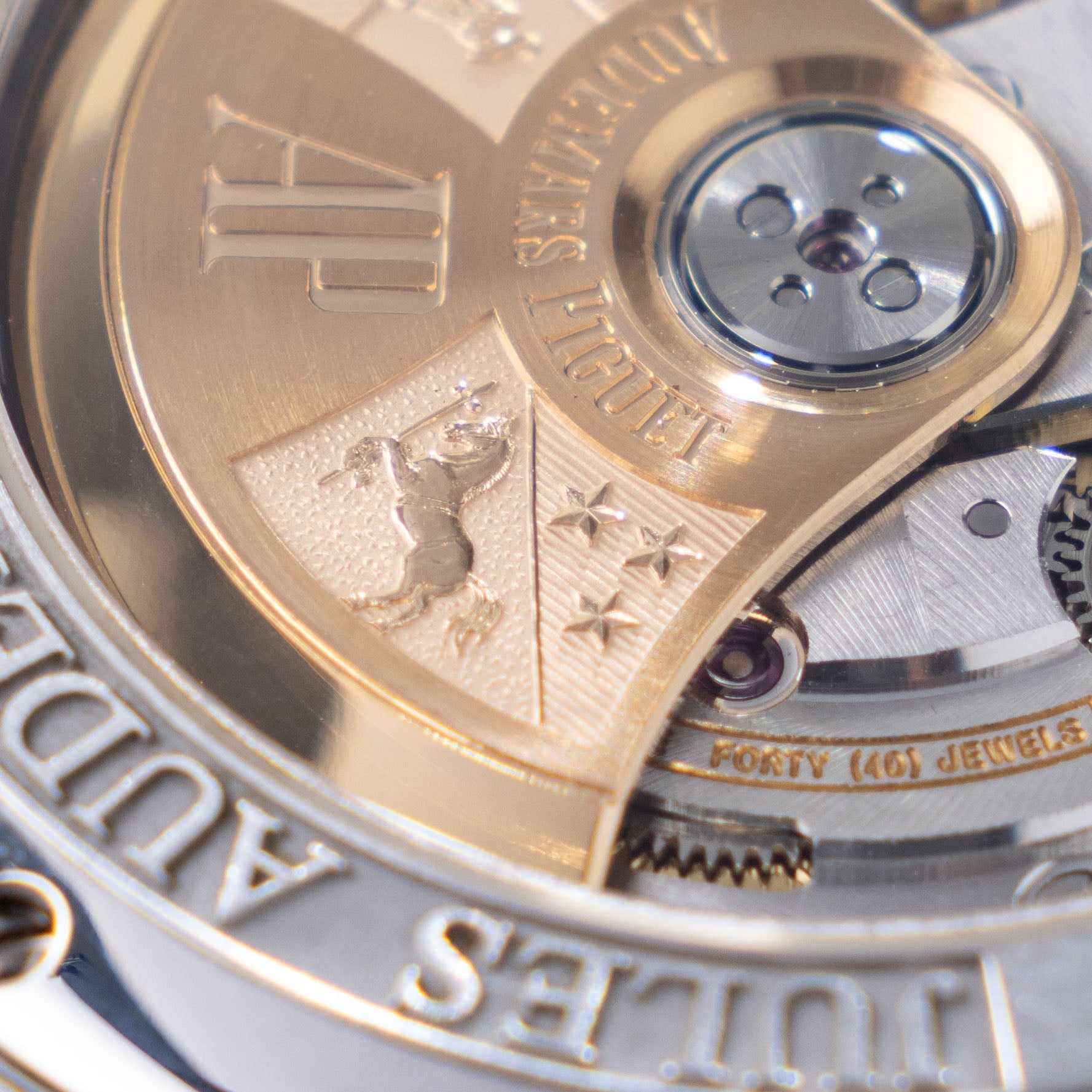 Audemars Piguet Jules Audemars Chronograph in 18k White Gold Cream Dial with Original Warranty and Register Booklet ref. 26100BC