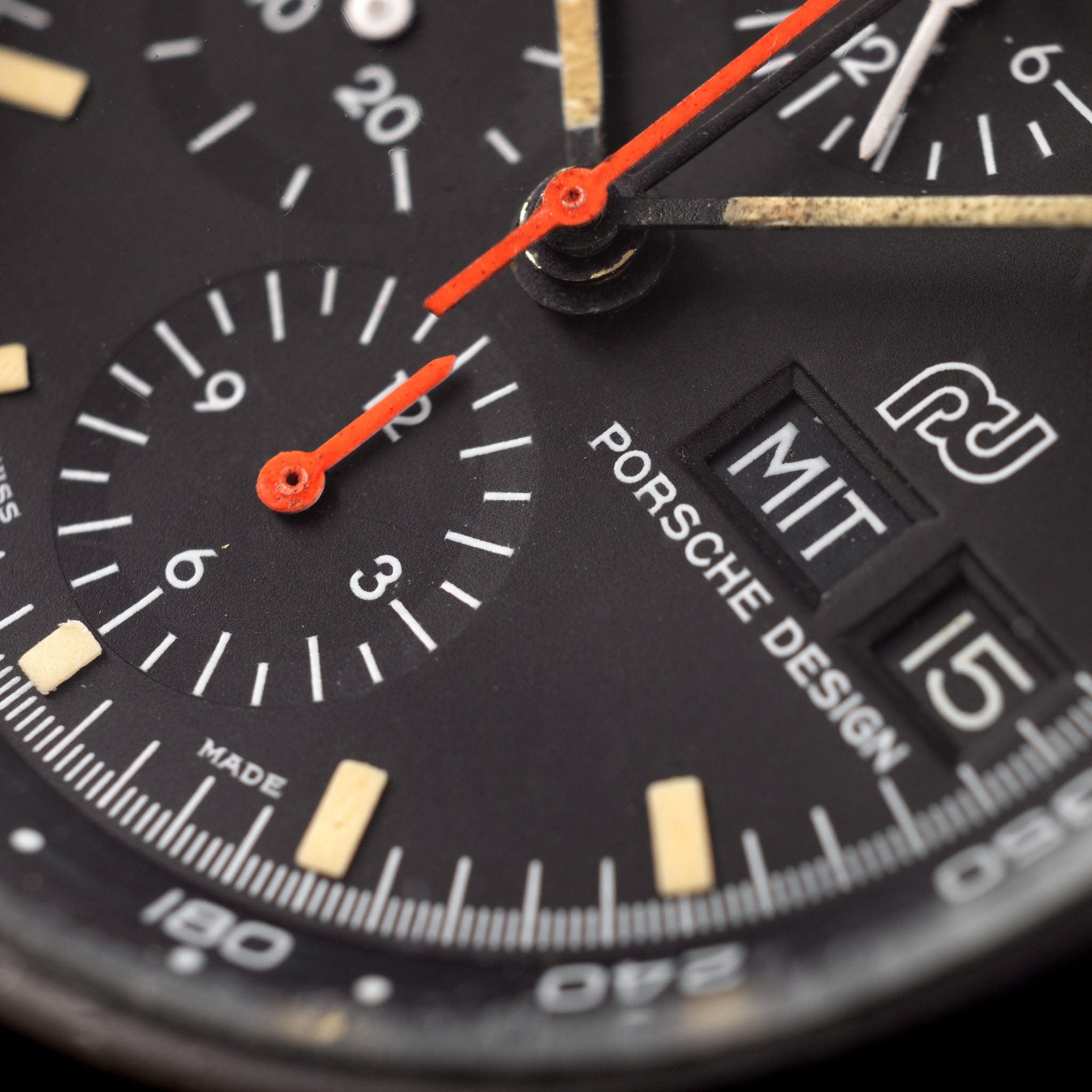 Orfina Porsche Design Chronograph 1  Lemania 5100 Ref 7176 PVD Coated