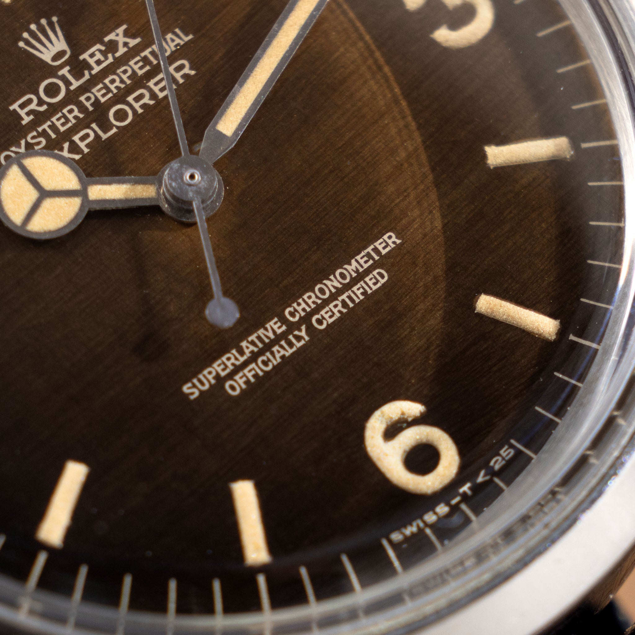 Rolex Explorer 1016 Tropical Gilt Dial