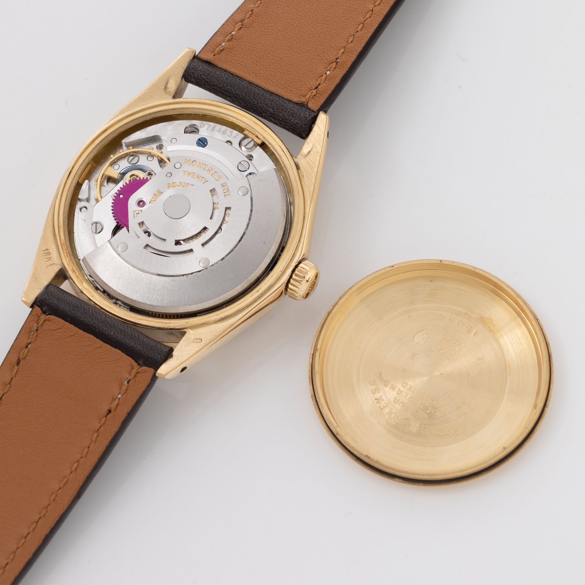 Rolex Oyster Perpetual Date Champagne dial Zephyr in 18 k yellow gold