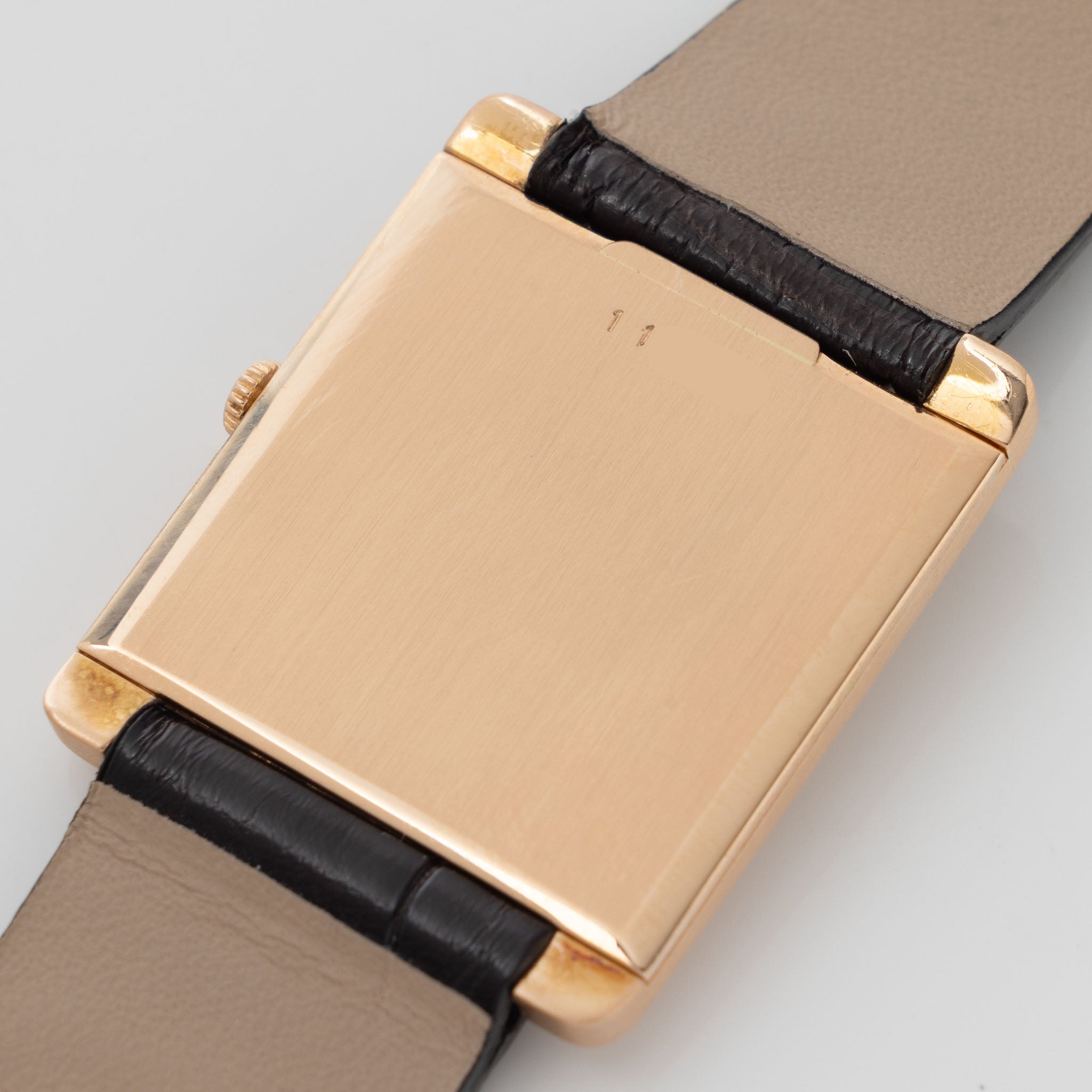 Audemars Piguet Tank Style Dresswatch Cream dial in 18 k rose gold