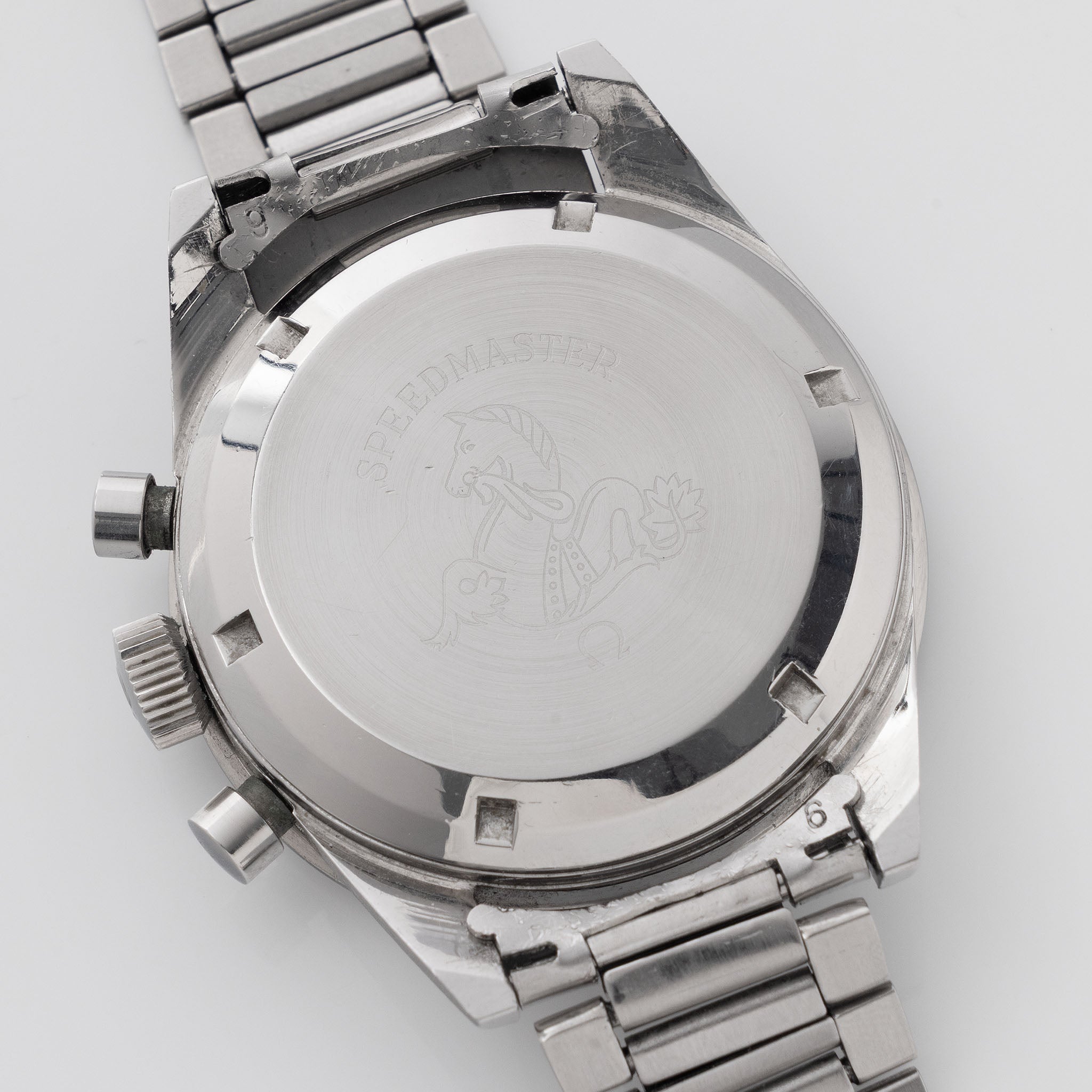 Omega Speedmaster 105.003 Ed White Tropical Brown Dial Pulsations Bezel with Extract of the Archives