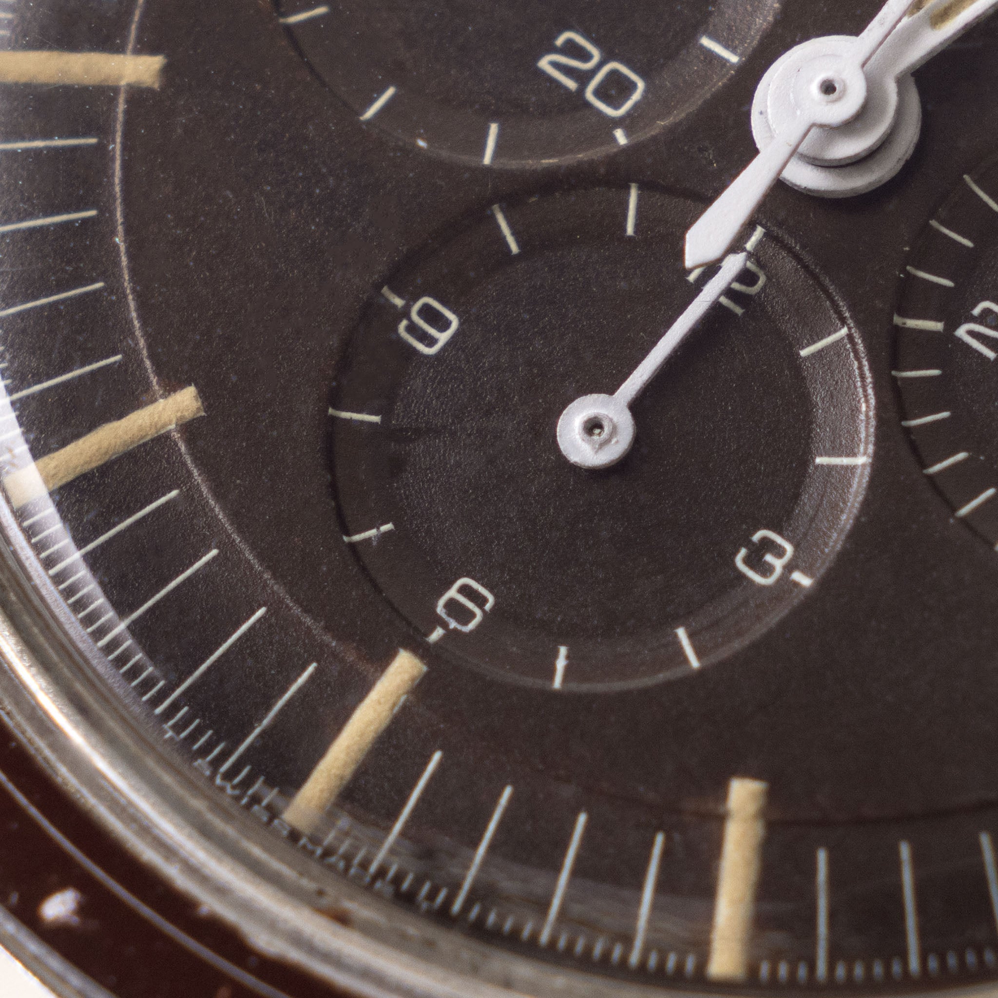 Omega Speedmaster 105.003 Ed White Tropical Brown Dial Pulsations Bezel with Extract of the Archives