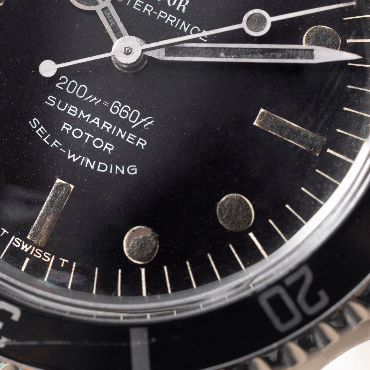 Tudor Submariner 7928 MK7 Dial Black-Out Lume