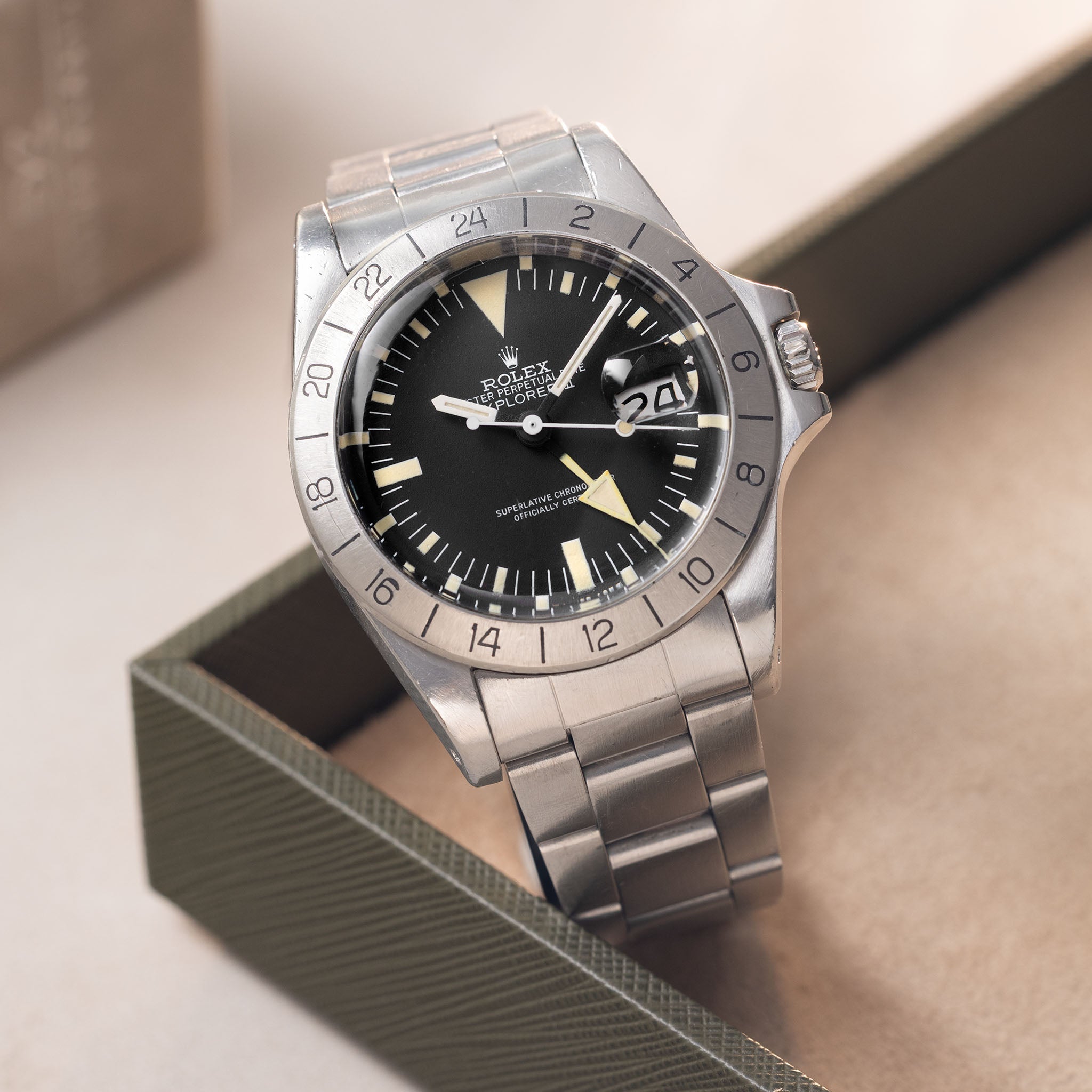 Rolex Explorer II 1655 Albino MK4 Dial from Original Owner with Box an