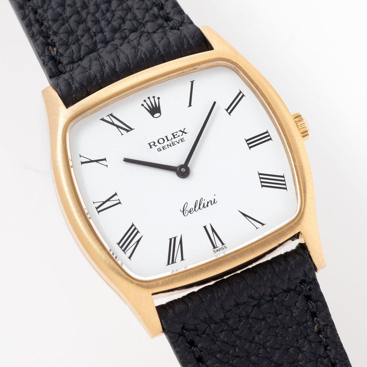 Rolex Cellini Ref. 3805 White Dial with Original Box in 18k Yellow Gold