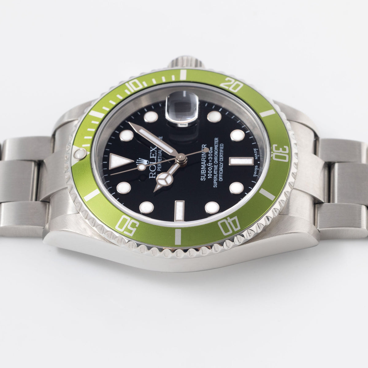 Rolex Submariner 16610LV Kermit MK1 Flat Four Box and Paper Set