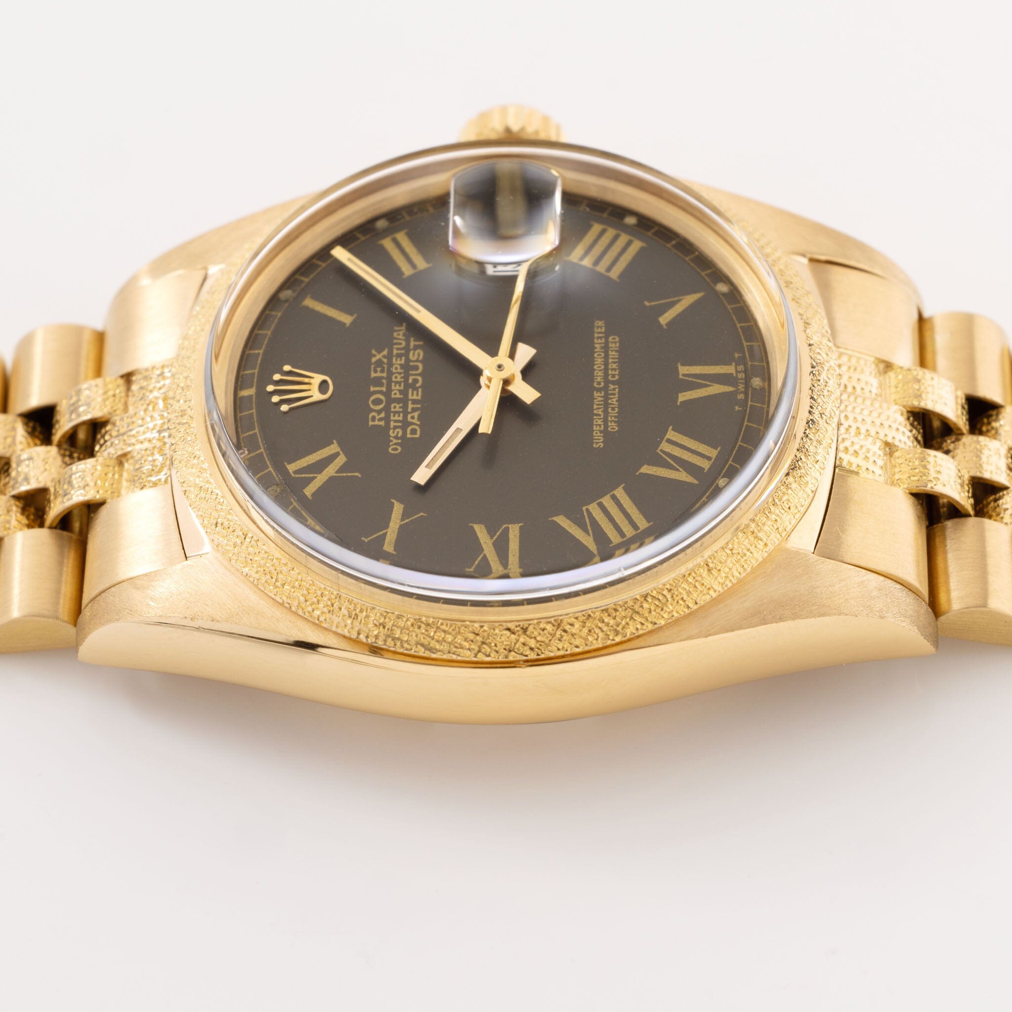Rolex Datejust 1611 Yellow Gold Morellis Finish Diamond Dial