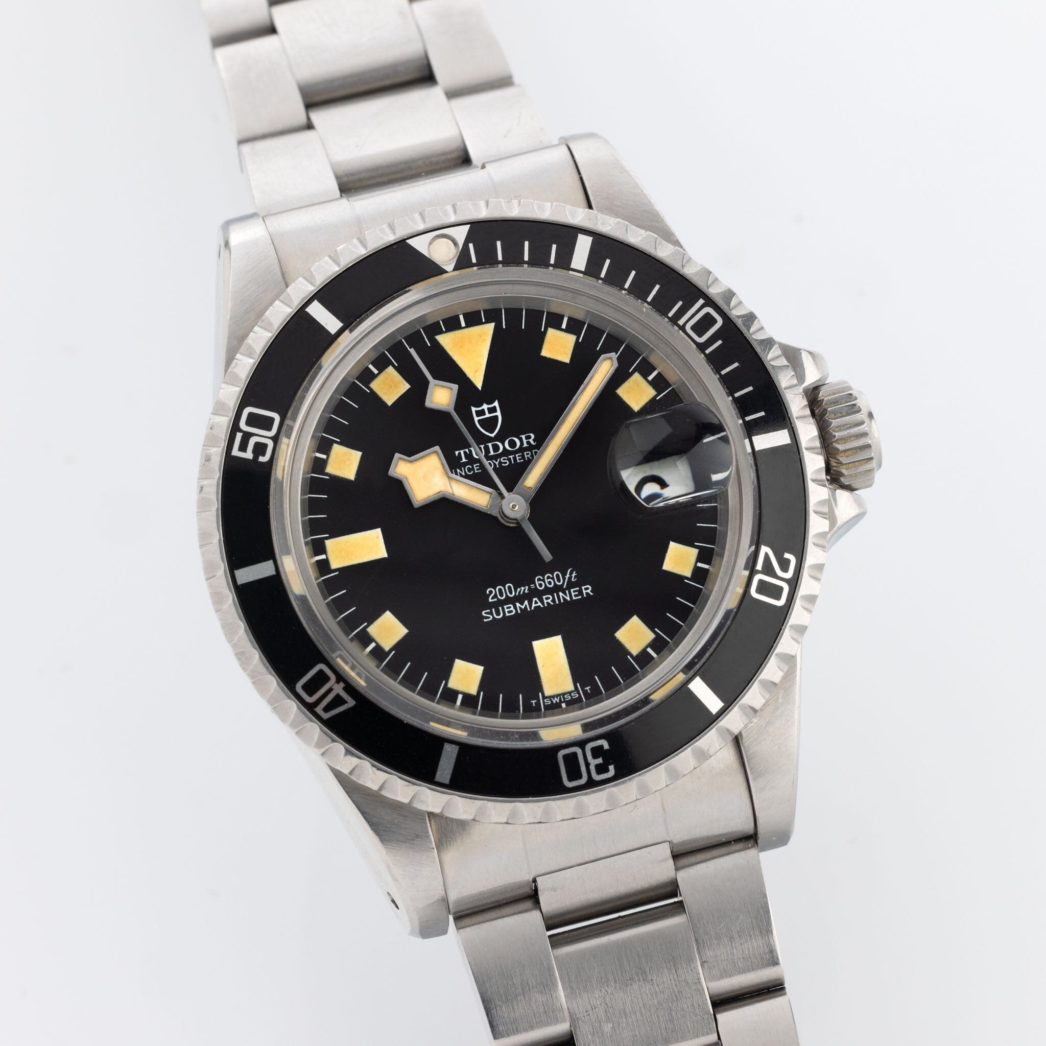 Tudor Submariner Date Black Snowflake 9411 /0 Recent Tudor Service