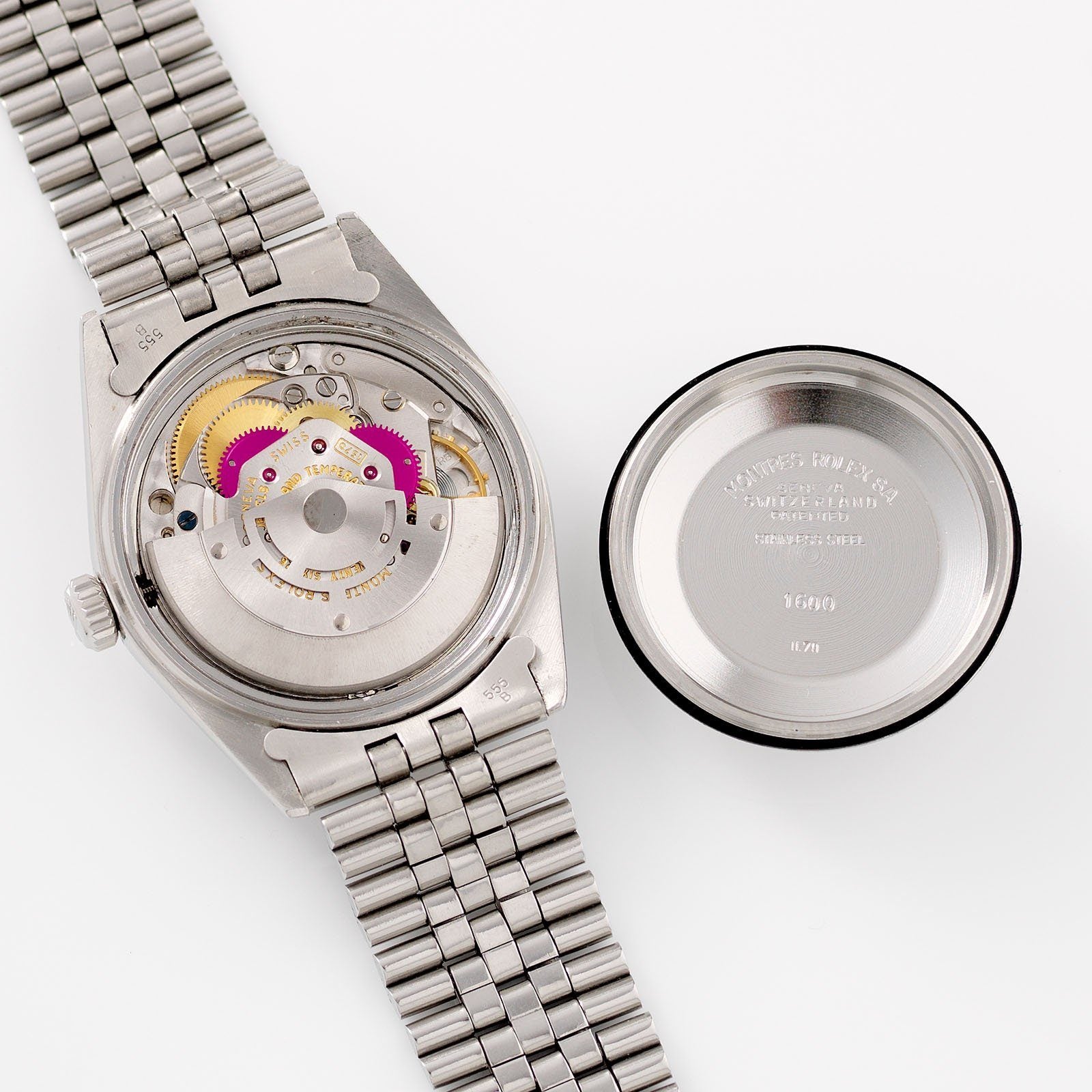 Rolex Datejust Reference Black Marble Dial 1600