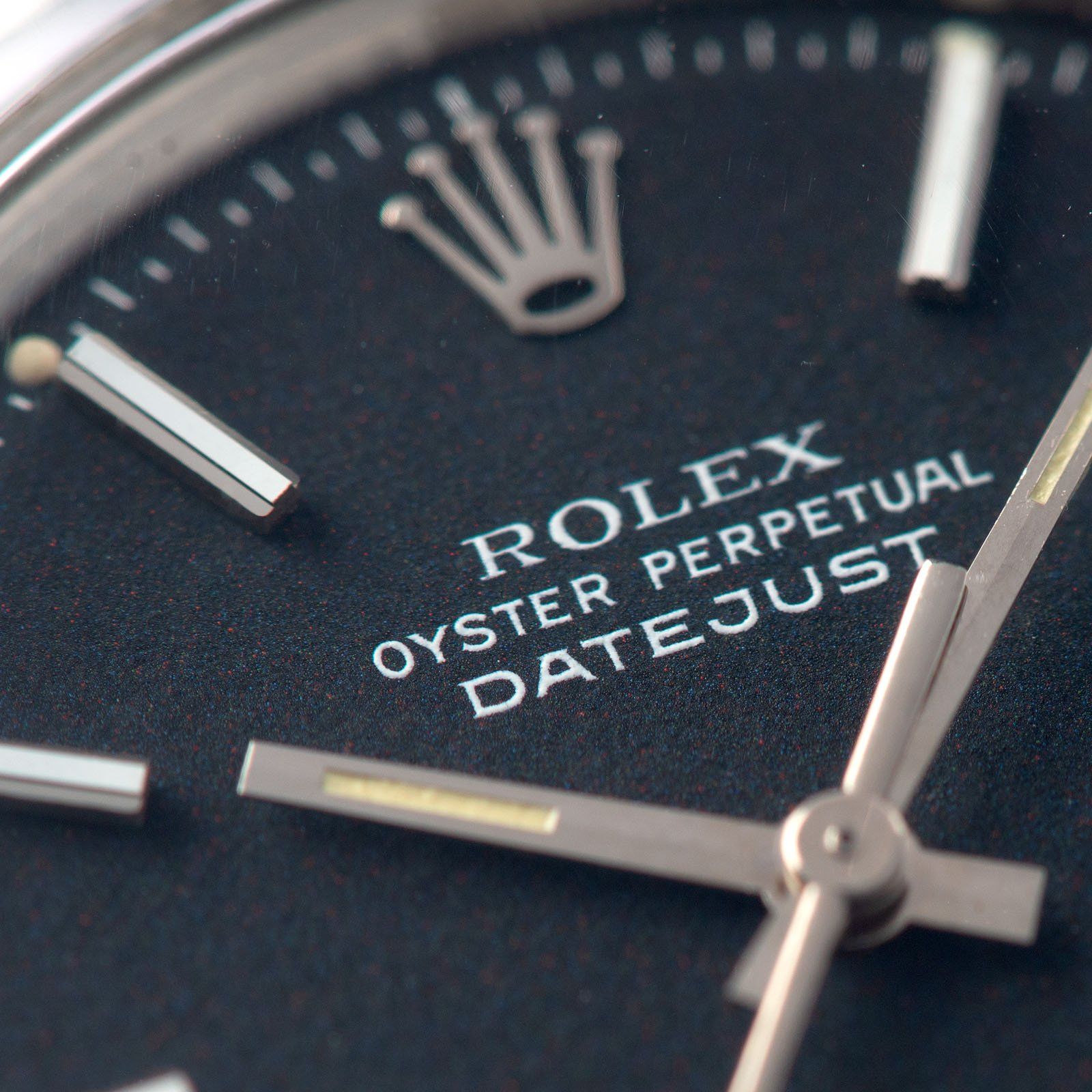 Rolex Datejust Reference Black Marble Dial 1600