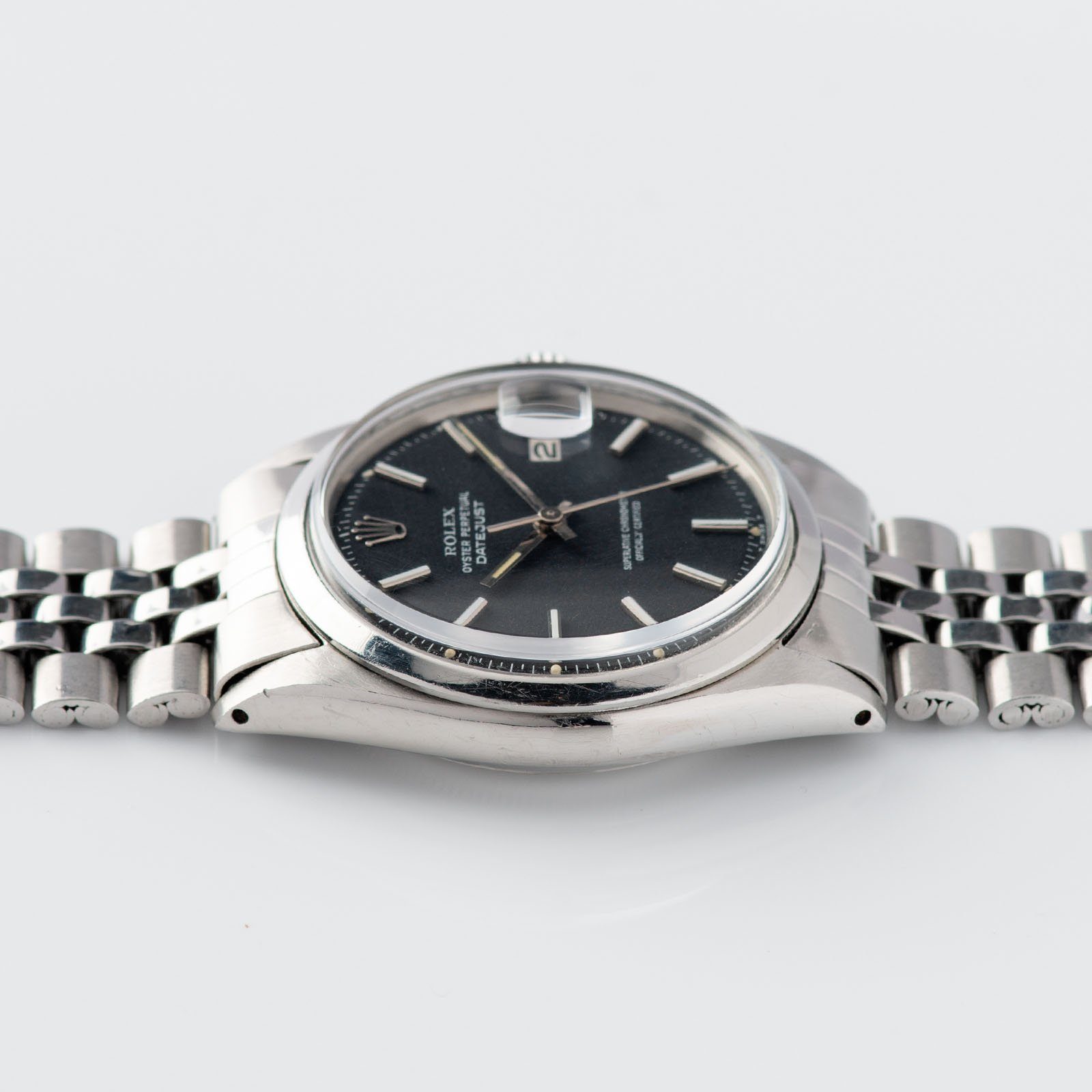 Rolex Datejust Reference Black Marble Dial 1600