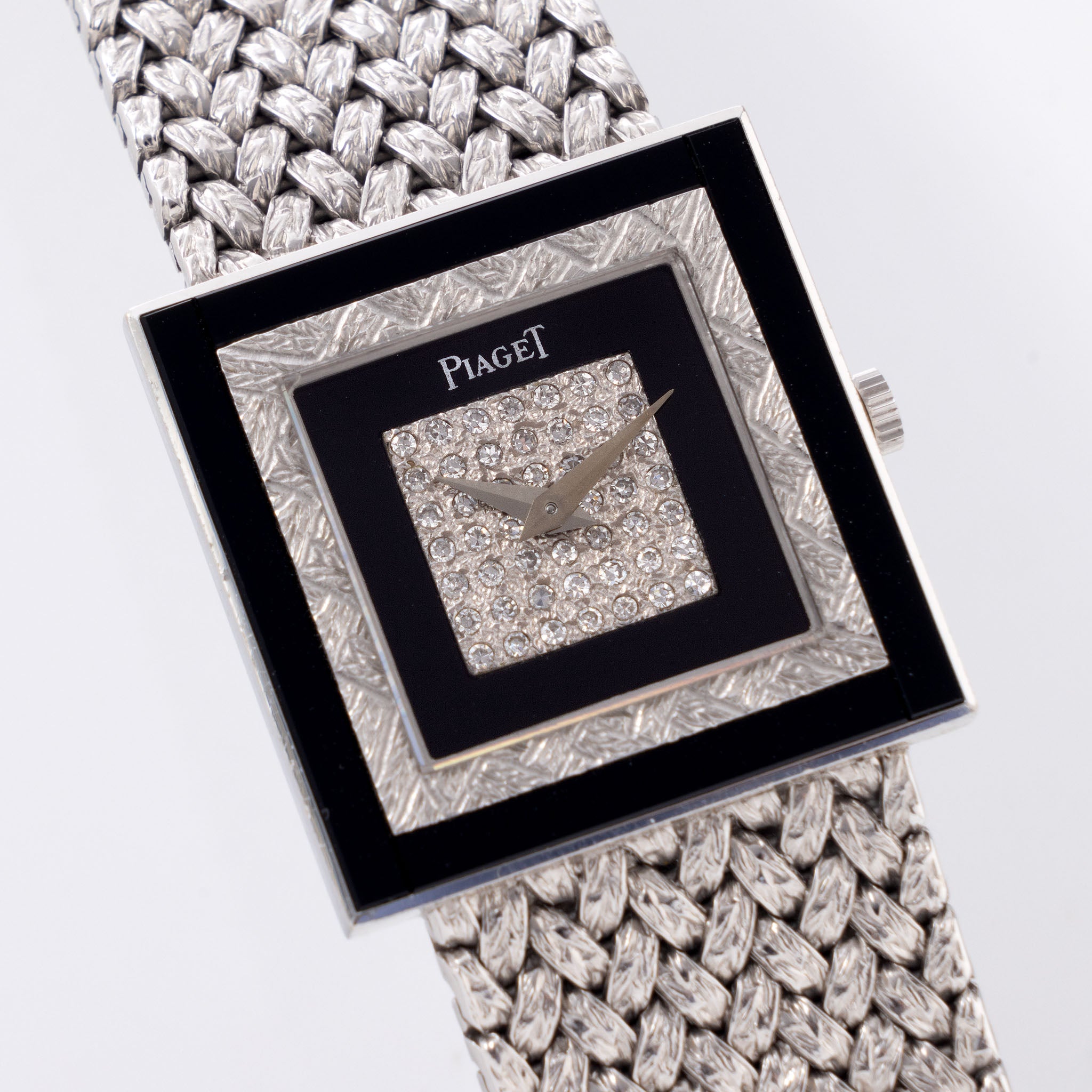 Piaget Altipiano White Gold Diamond and Onyx Dial Box and Papers Ref 9200