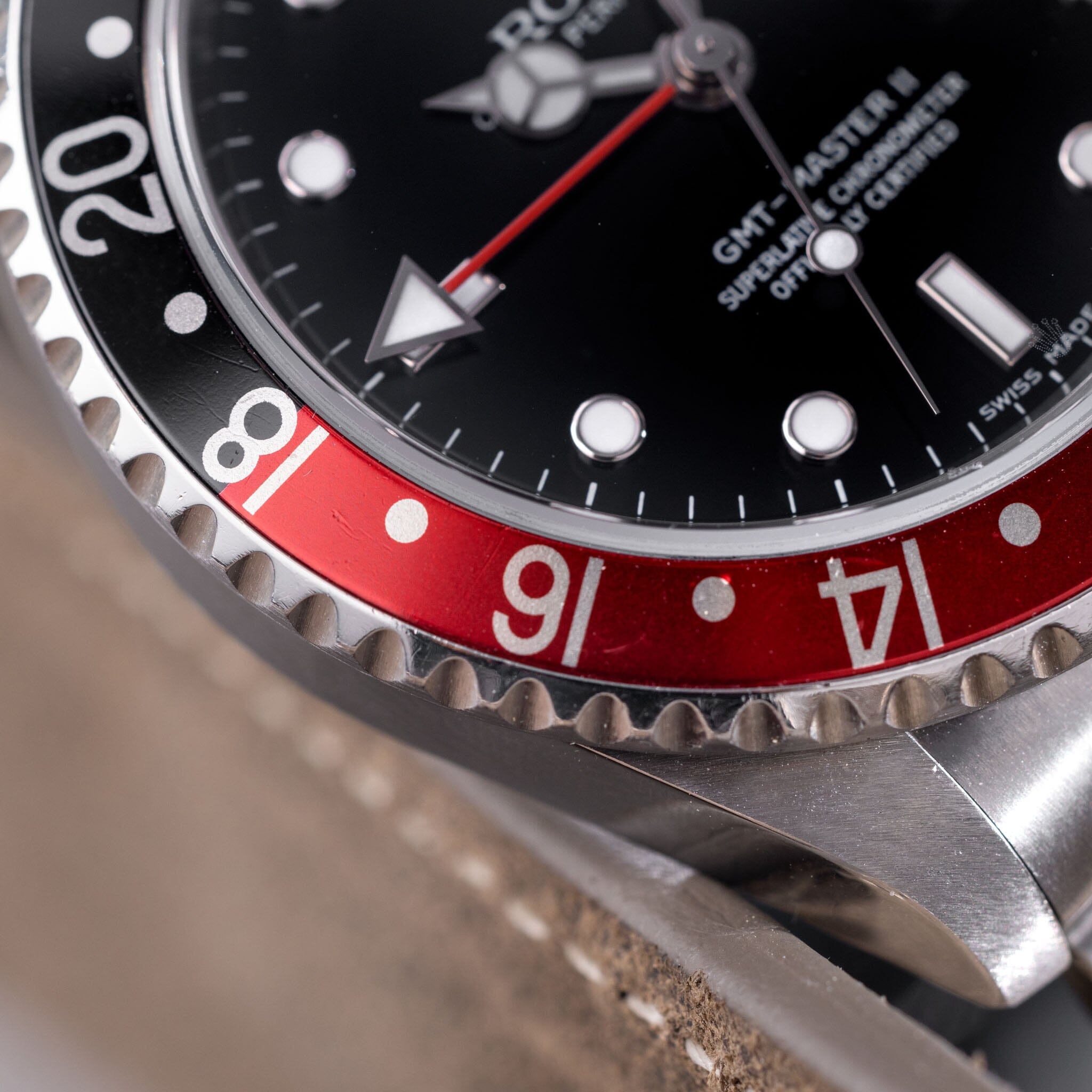 Rolex gmt master online ii 16710 stick dial