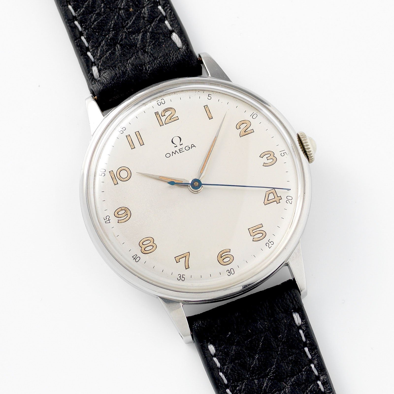 Omega Oversize Steel Dress Watch with Arabic Numerals 2325