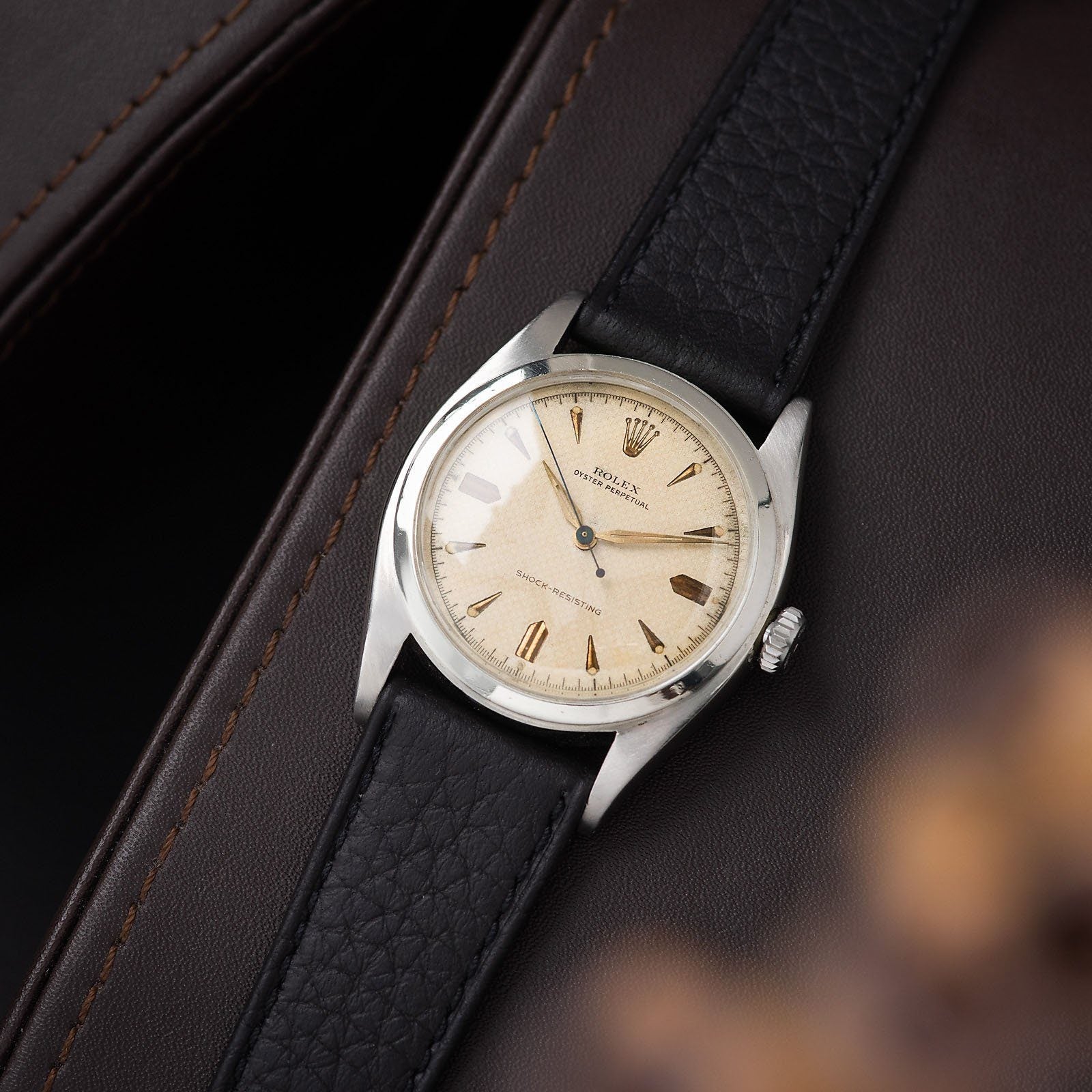 Rolex Pre-Explorer 6098 Ovettone Honeycomb Dial